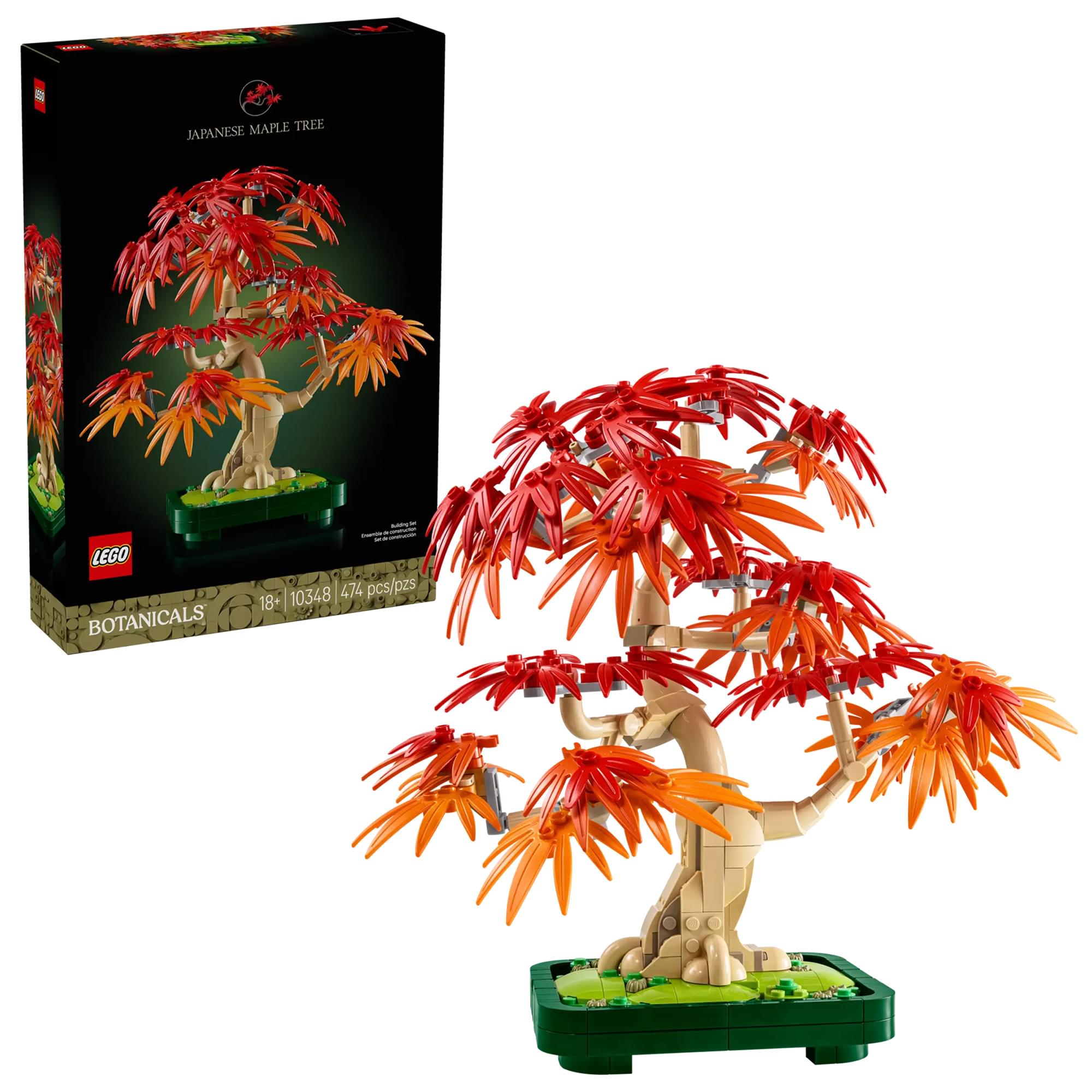 LEGO Botanicals 10348 Japanese Red Maple Bonsai Tree 474-Piece Building Set