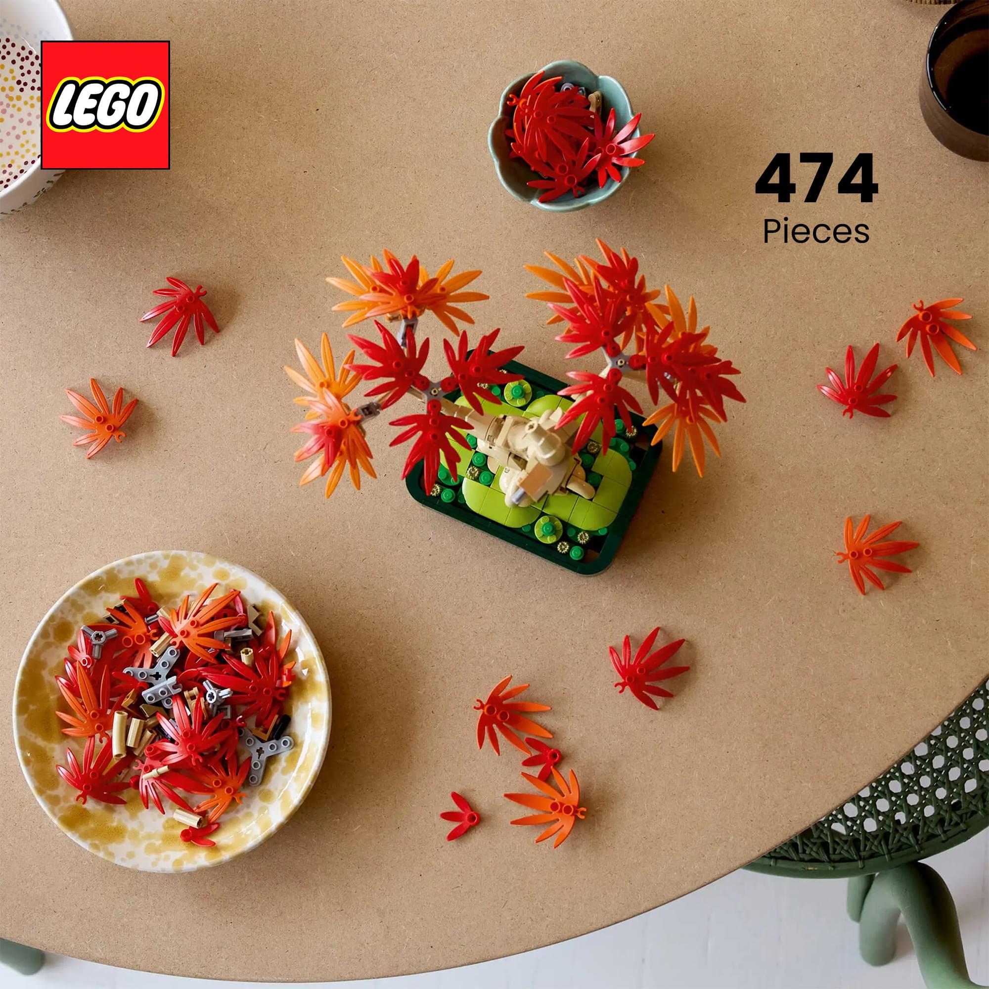 LEGO Botanicals 10348 Japanese Red Maple Bonsai Tree 474-Piece Building Set