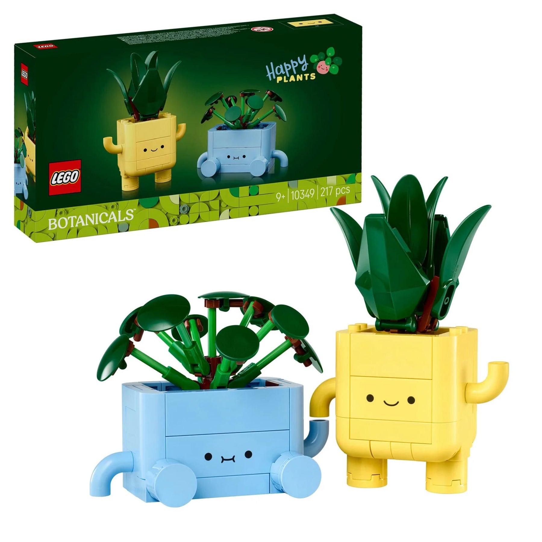 LEGO Botanicals 10349 Happy Plants 217-Piece Building Set