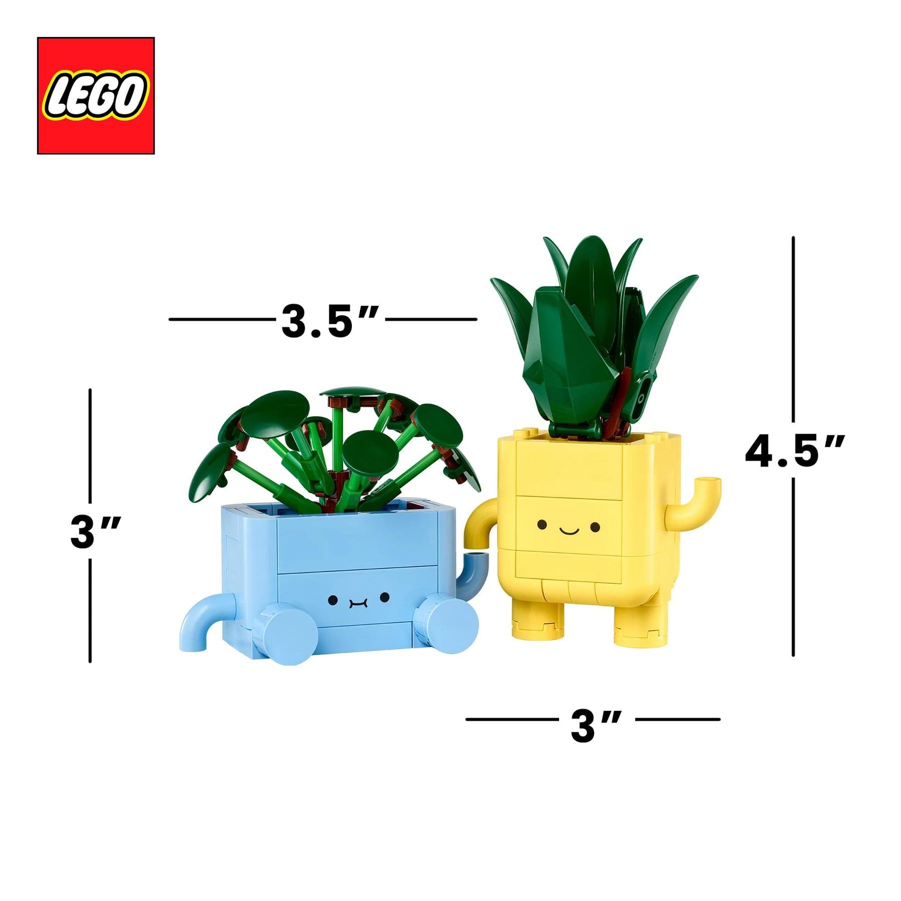 LEGO Botanicals 10349 Happy Plants 217-Piece Building Set