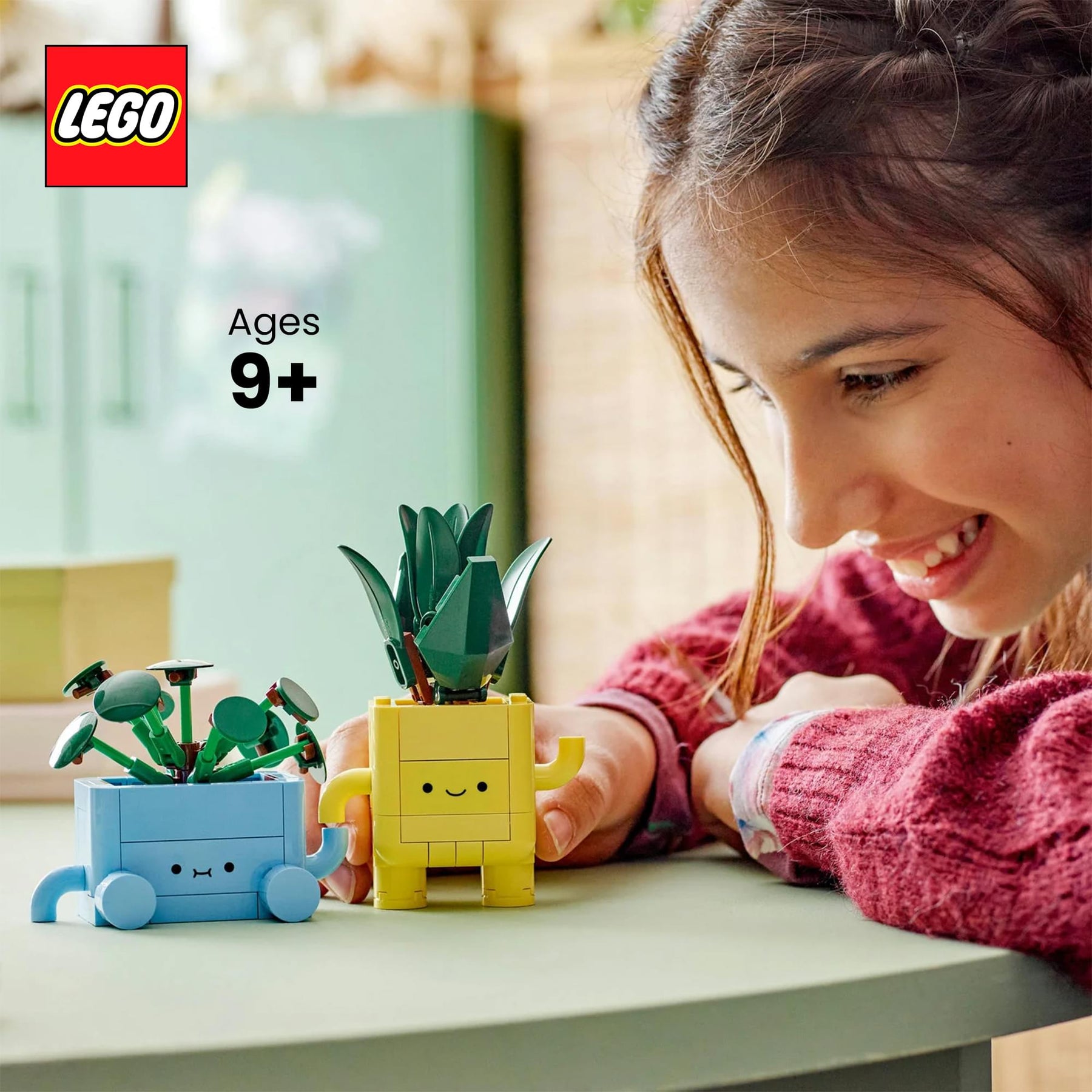 LEGO Botanicals 10349 Happy Plants 217-Piece Building Set