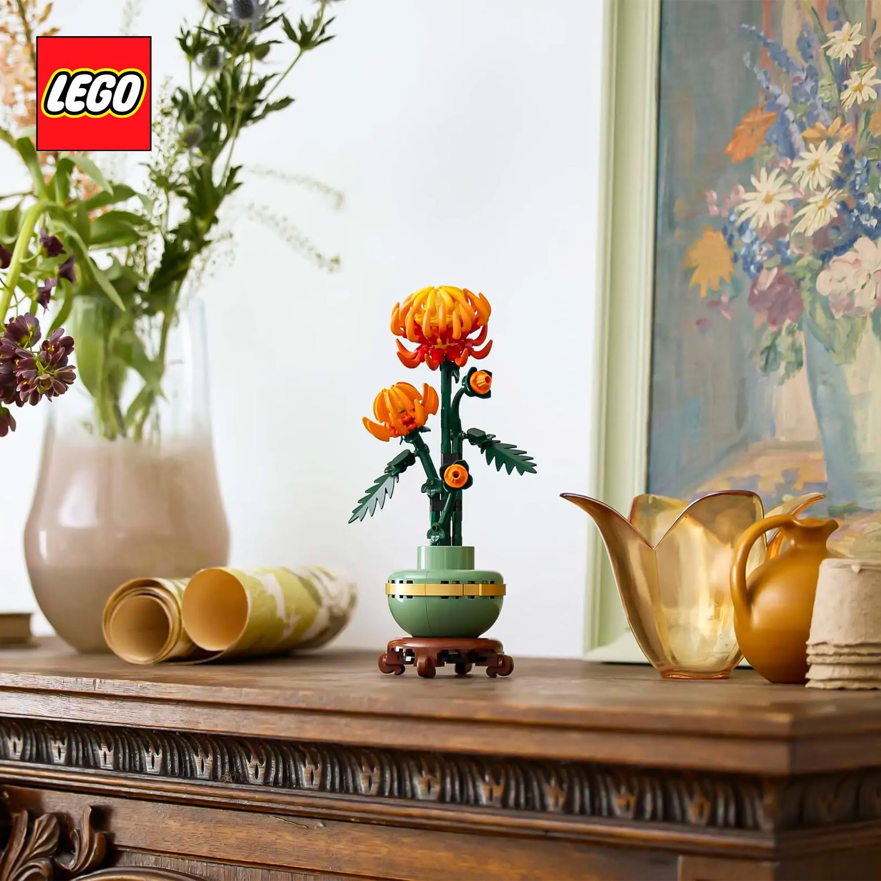 LEGO Botanicals 10368 Chrysanthemum Flower 278-Piece Building Set