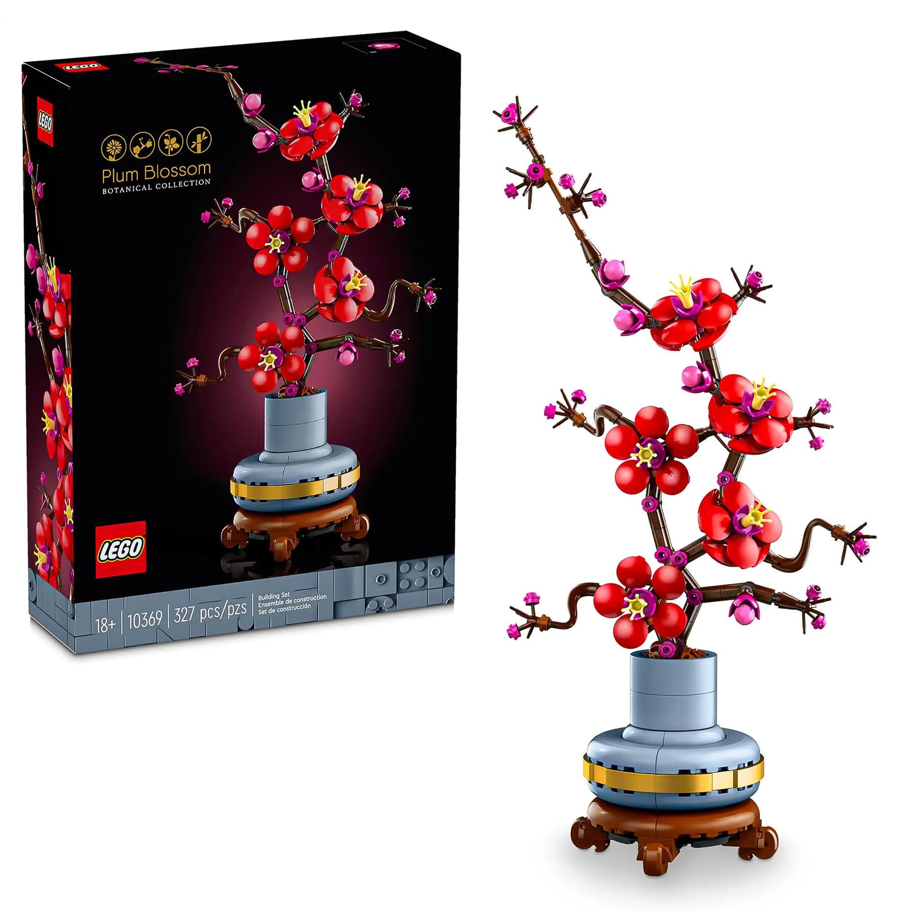 LEGO Botanicals 10369 Plum Blossom Flower 327-Piece Building Set