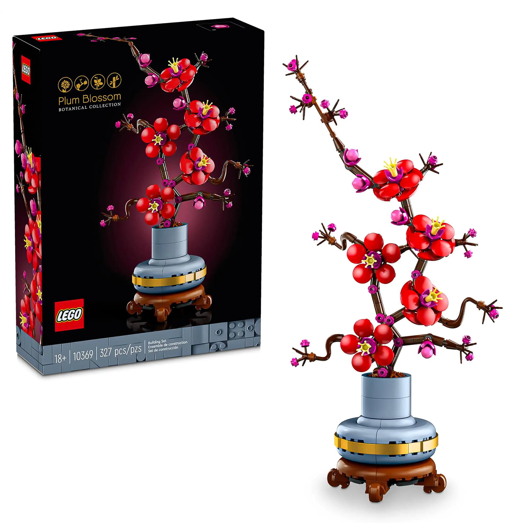 LEGO Botanicals 10369 Plum Blossom Flower 327-Piece Building Set