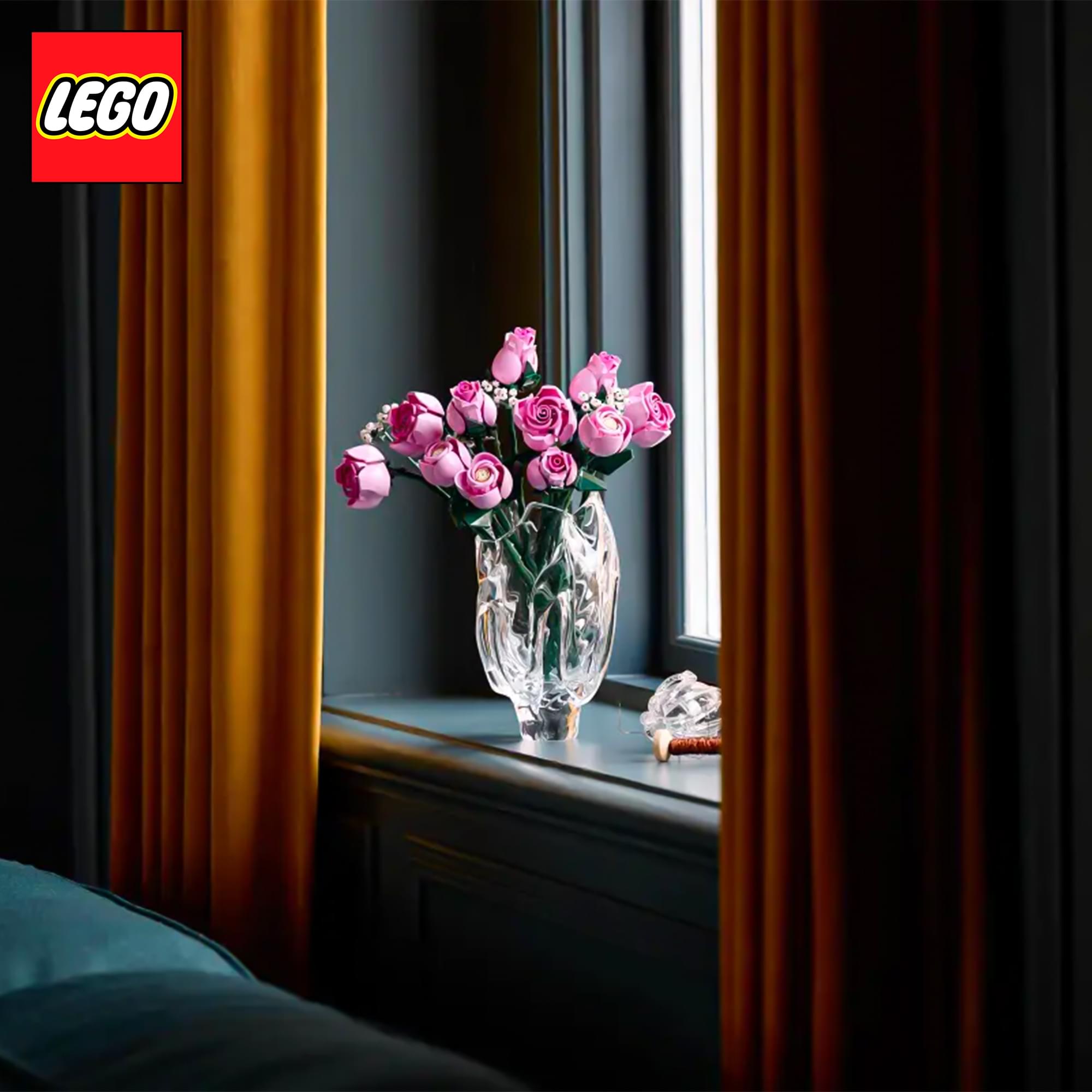 LEGO Botanicals #10374 Bouquet Of Pink Roses 789-Piece Buiulding Set