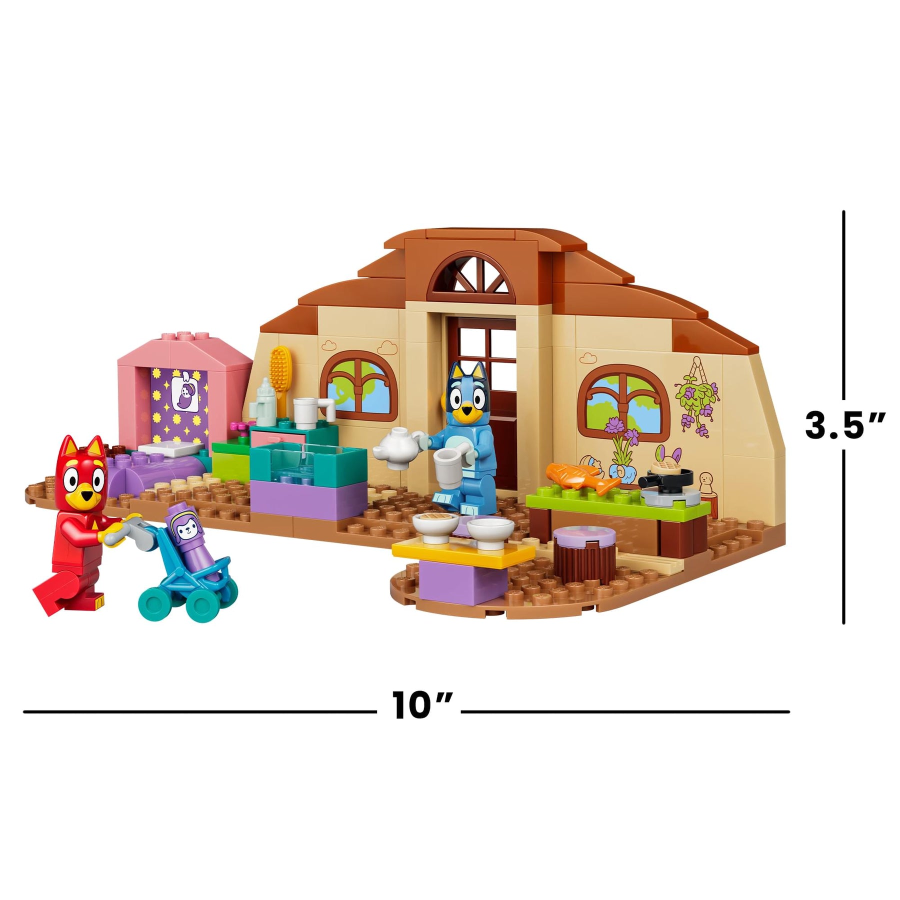 Bluey LEGO 11221 School With Rusty and Bluey 106-Piece Building Set