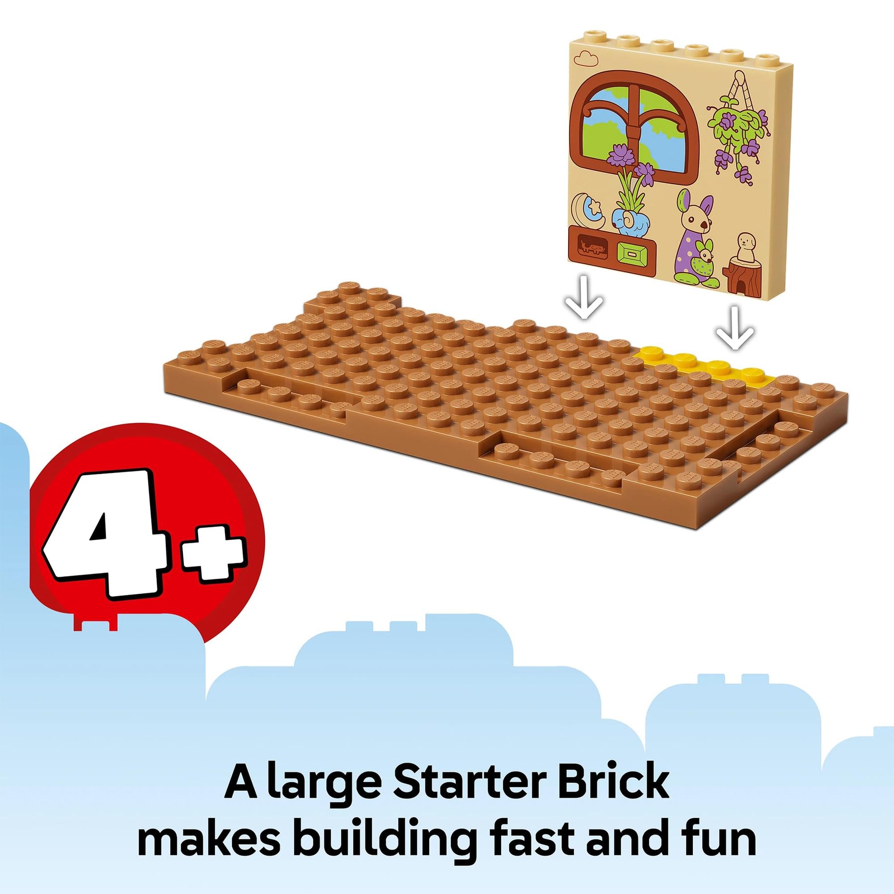Bluey LEGO 11221 School With Rusty and Bluey 106-Piece Building Set