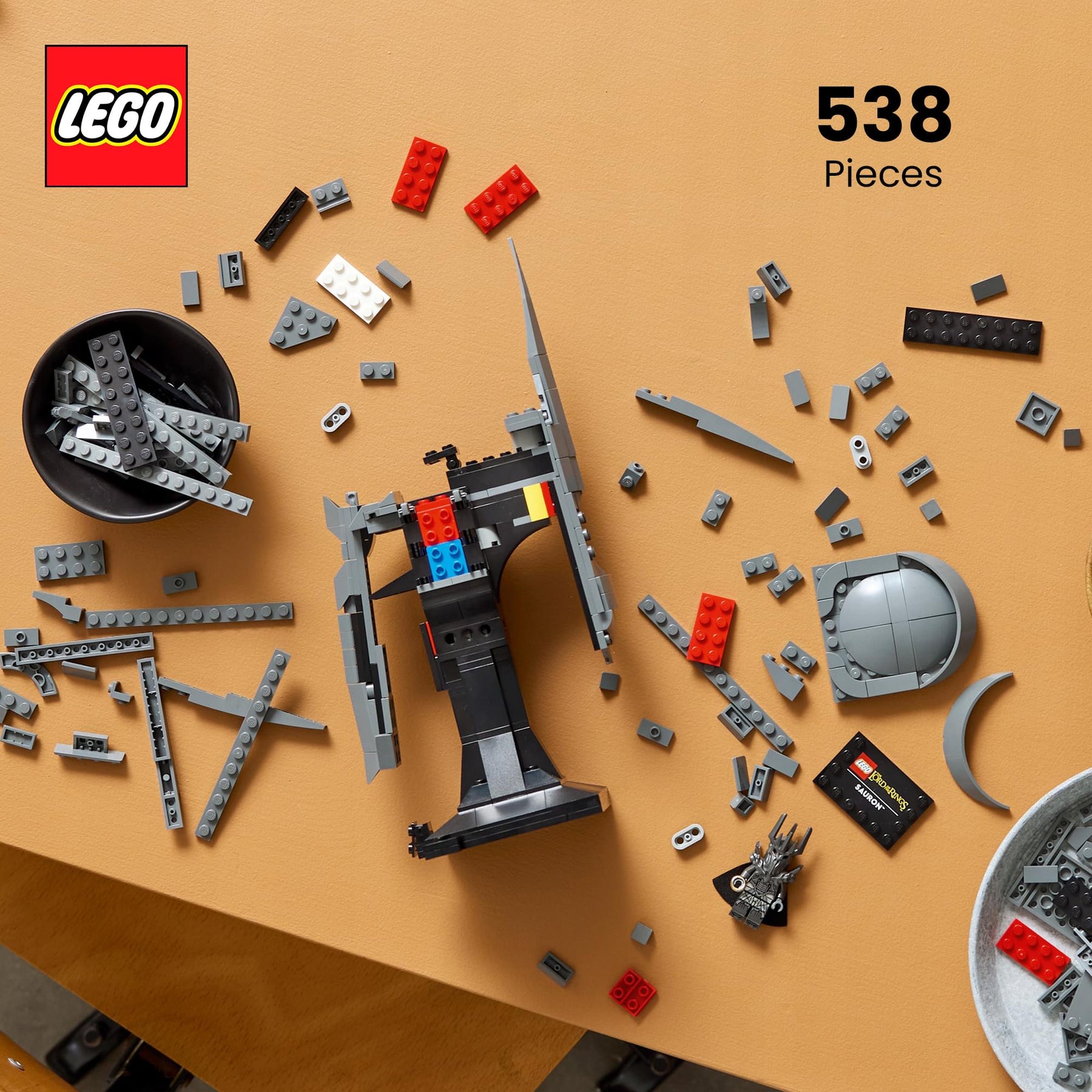 The Lord of The Rings LEGO Icons 11373 Sauron's Helmet 538-Piece Building Set