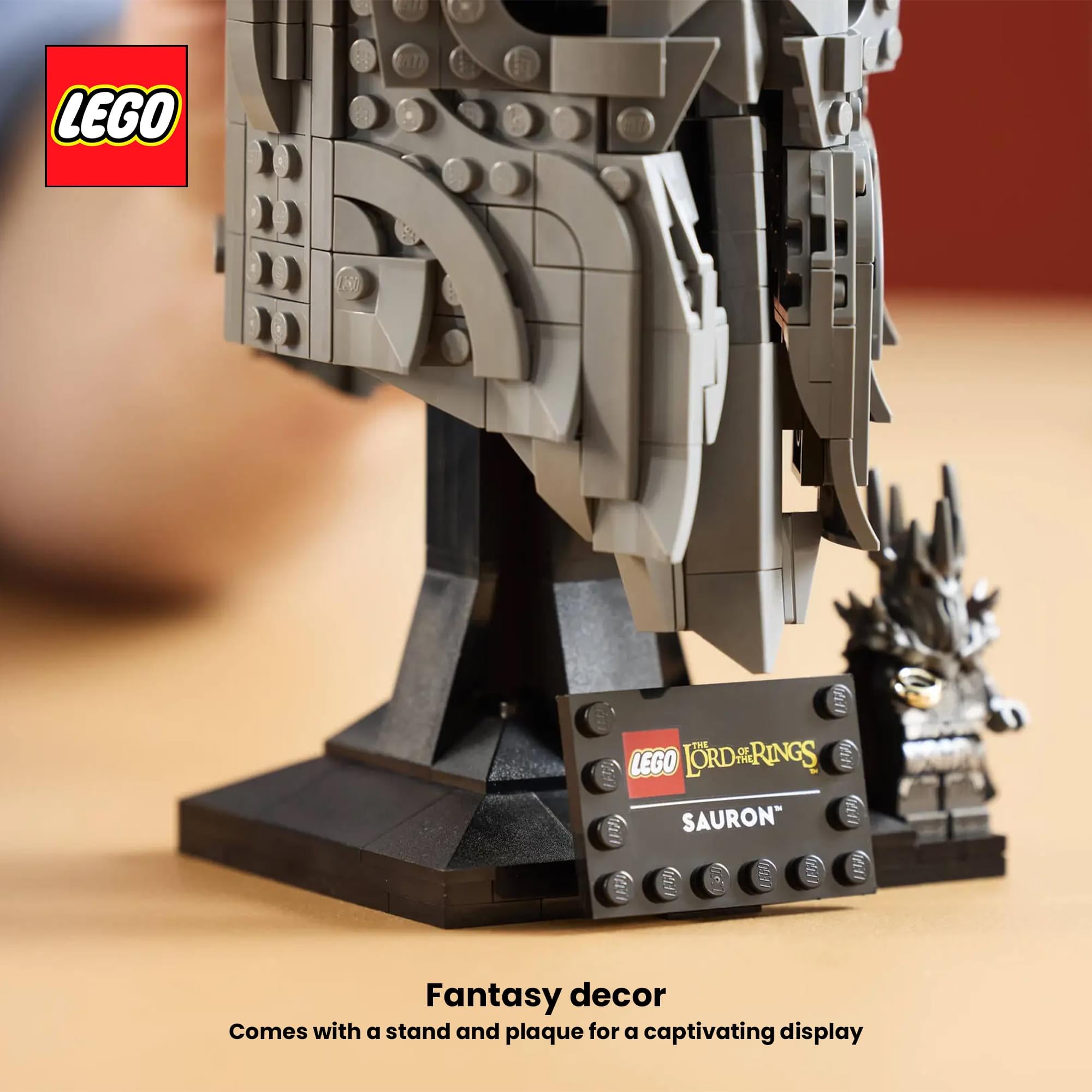 The Lord of The Rings LEGO Icons 11373 Sauron's Helmet 538-Piece Building Set