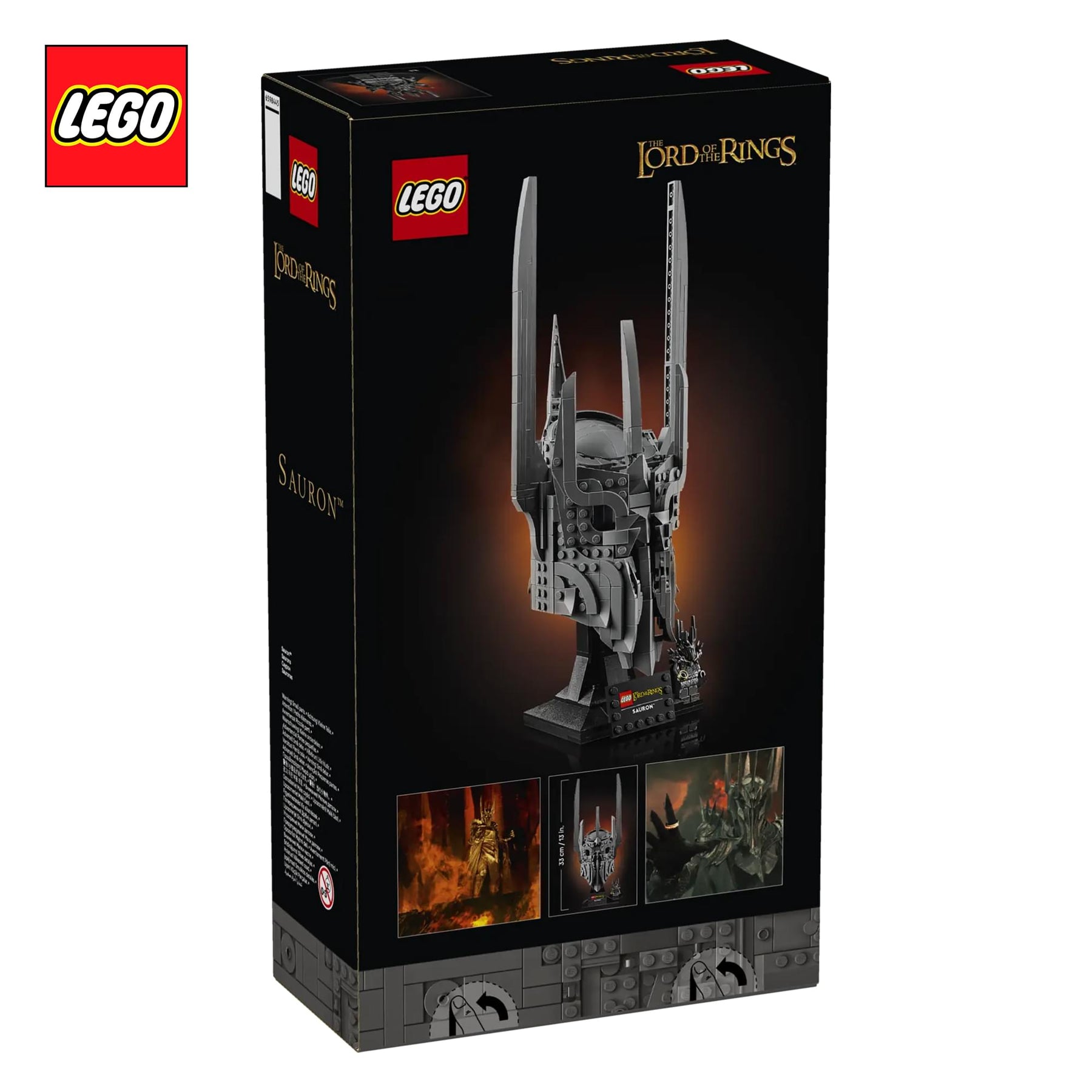 The Lord of The Rings LEGO Icons 11373 Sauron's Helmet 538-Piece Building Set