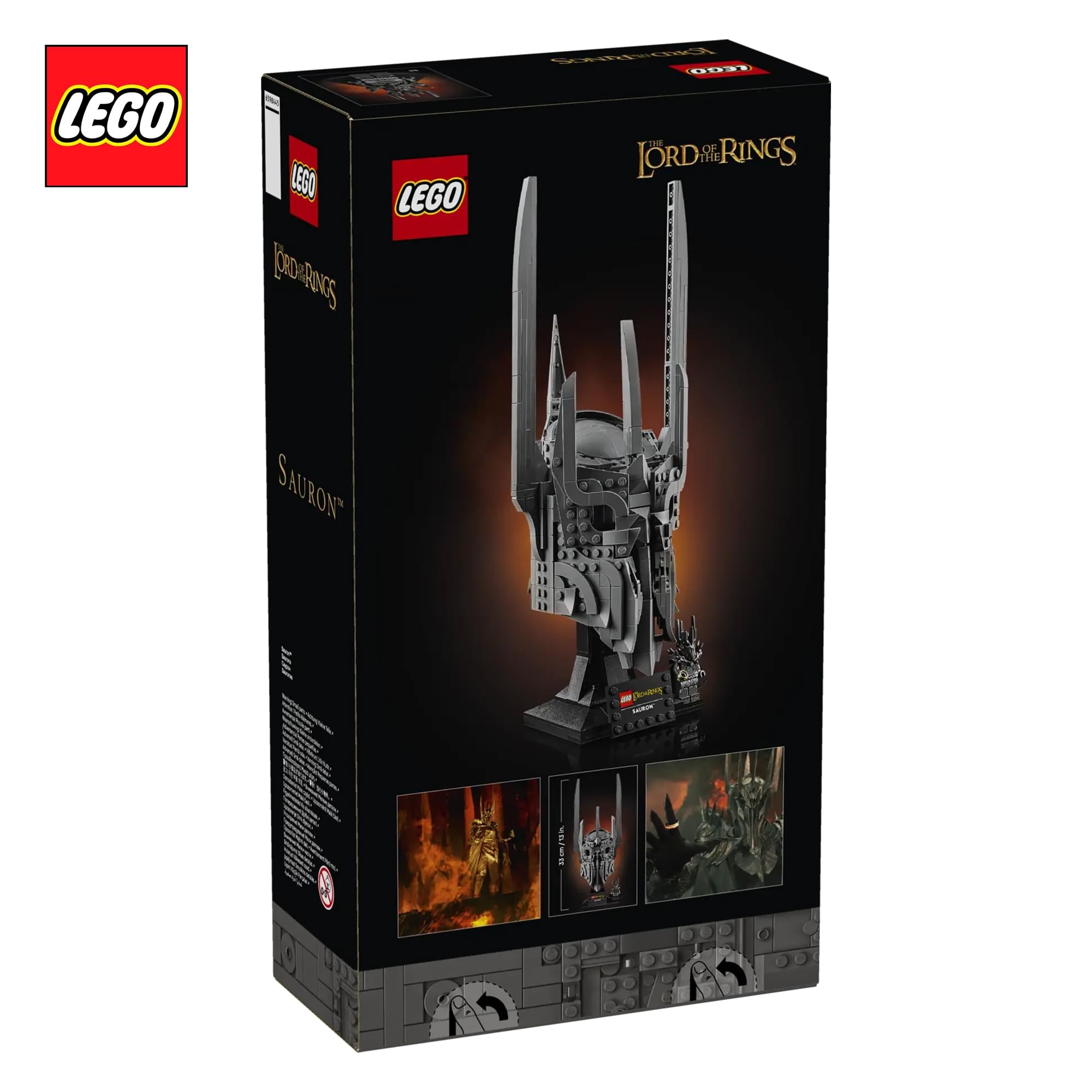The Lord of The Rings LEGO Icons 11373 Sauron's Helmet 538-Piece Building Set