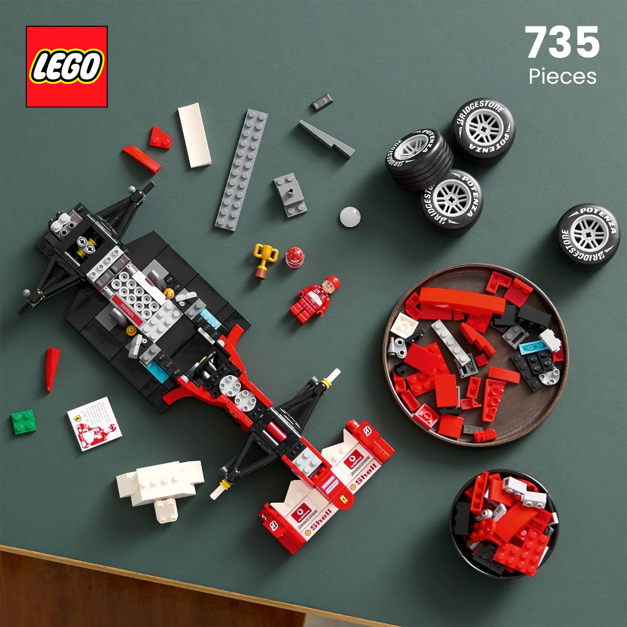 LEGO Icons 11375 Ferrari F2004 & Michael Schumacher 735-Piece Building Set