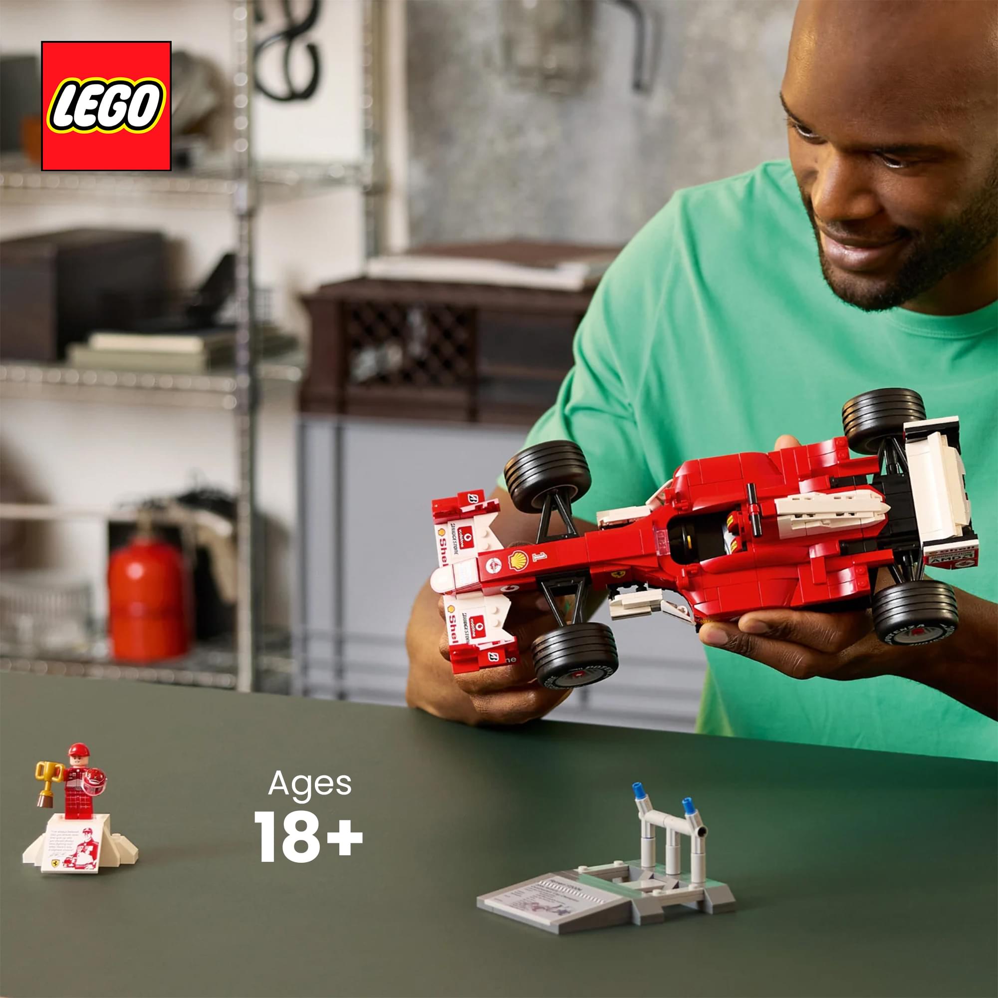 LEGO Icons 11375 Ferrari F2004 & Michael Schumacher 735-Piece Building Set