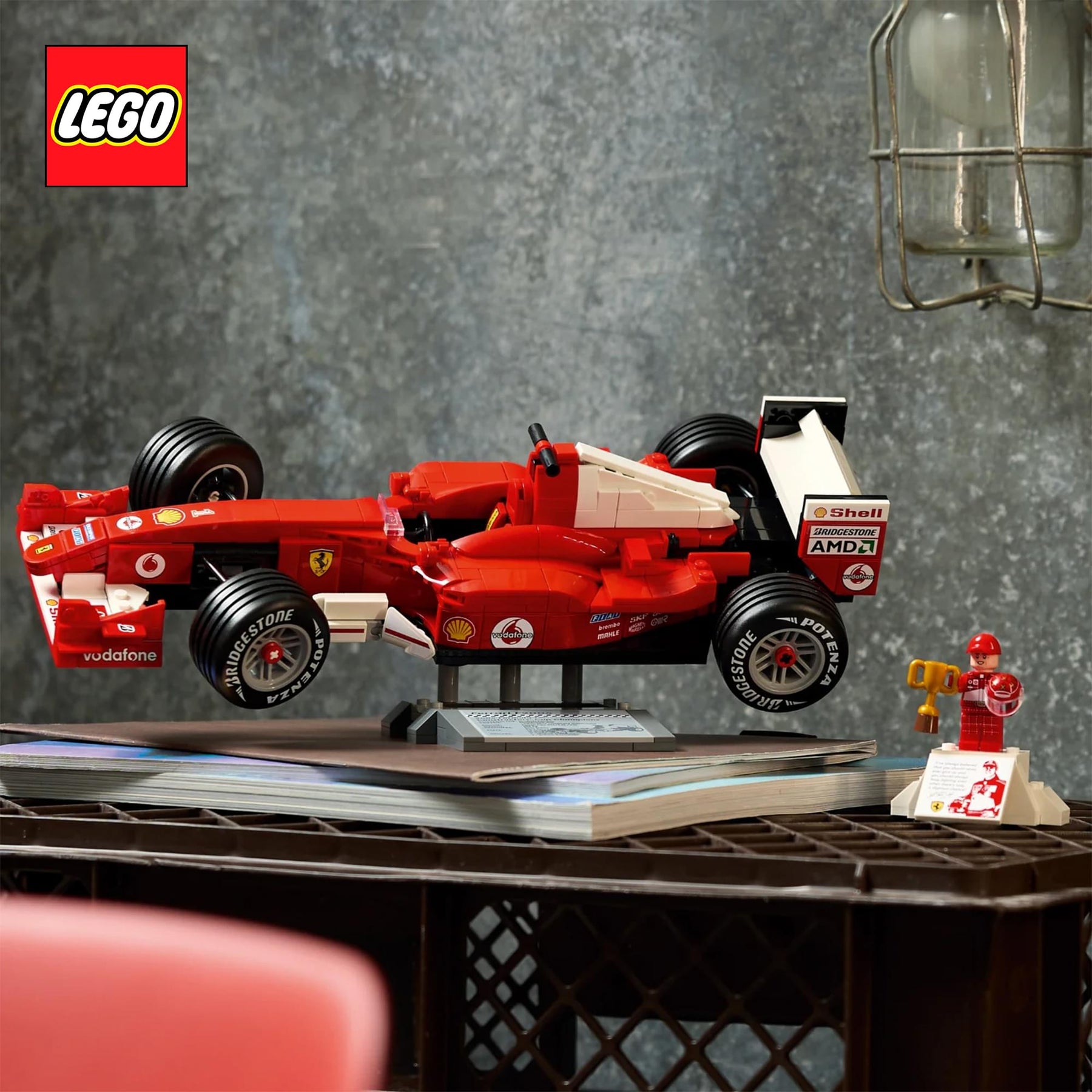 LEGO Icons 11375 Ferrari F2004 & Michael Schumacher 735-Piece Building Set