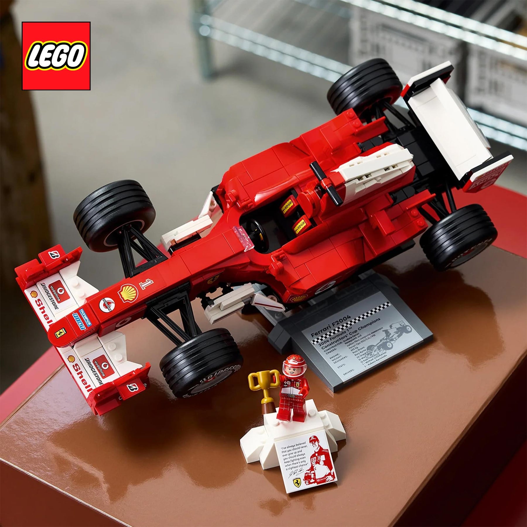 LEGO Icons 11375 Ferrari F2004 & Michael Schumacher 735-Piece Building Set