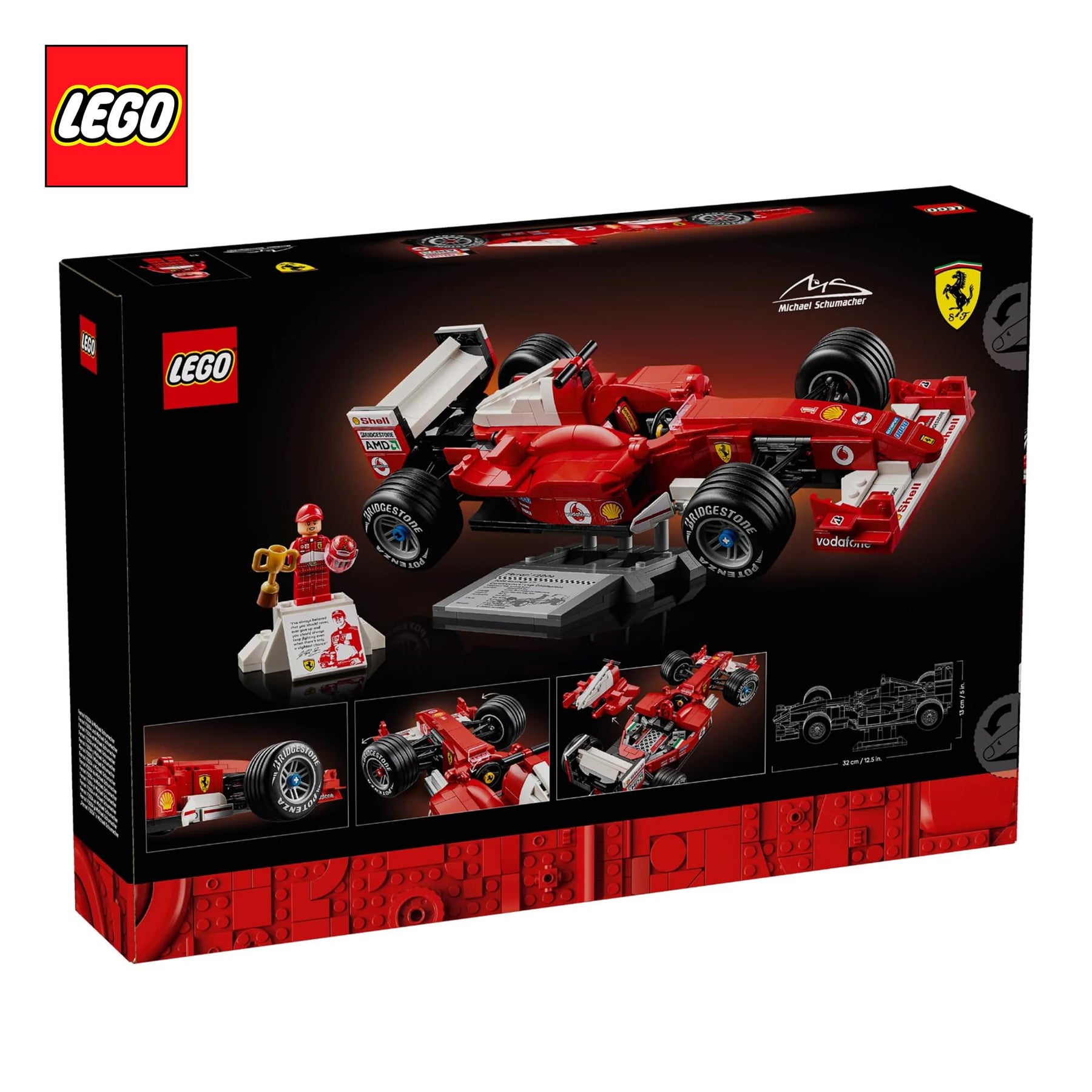 LEGO Icons 11375 Ferrari F2004 & Michael Schumacher 735-Piece Building Set