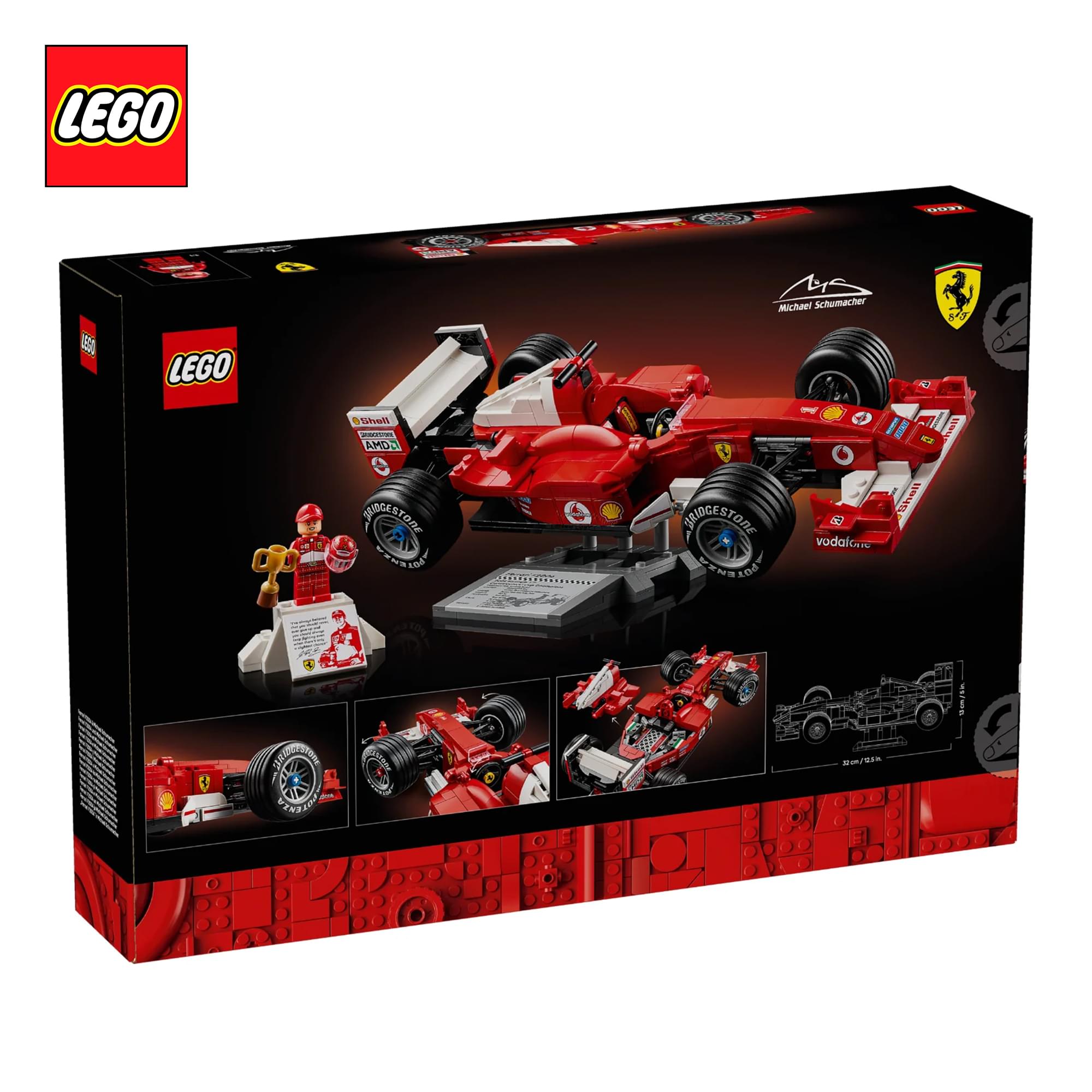 LEGO Icons 11375 Ferrari F2004 & Michael Schumacher 735-Piece Building Set