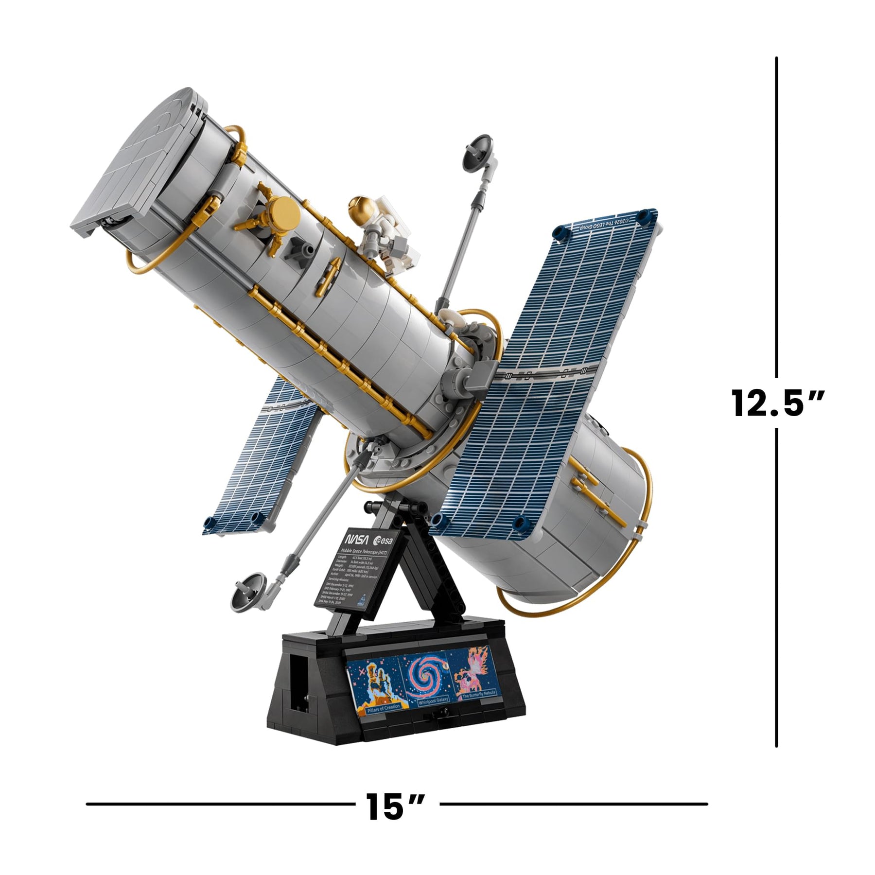 LEGO Icons 11382 Hubble Space Telescope 1252-Piece Building Set