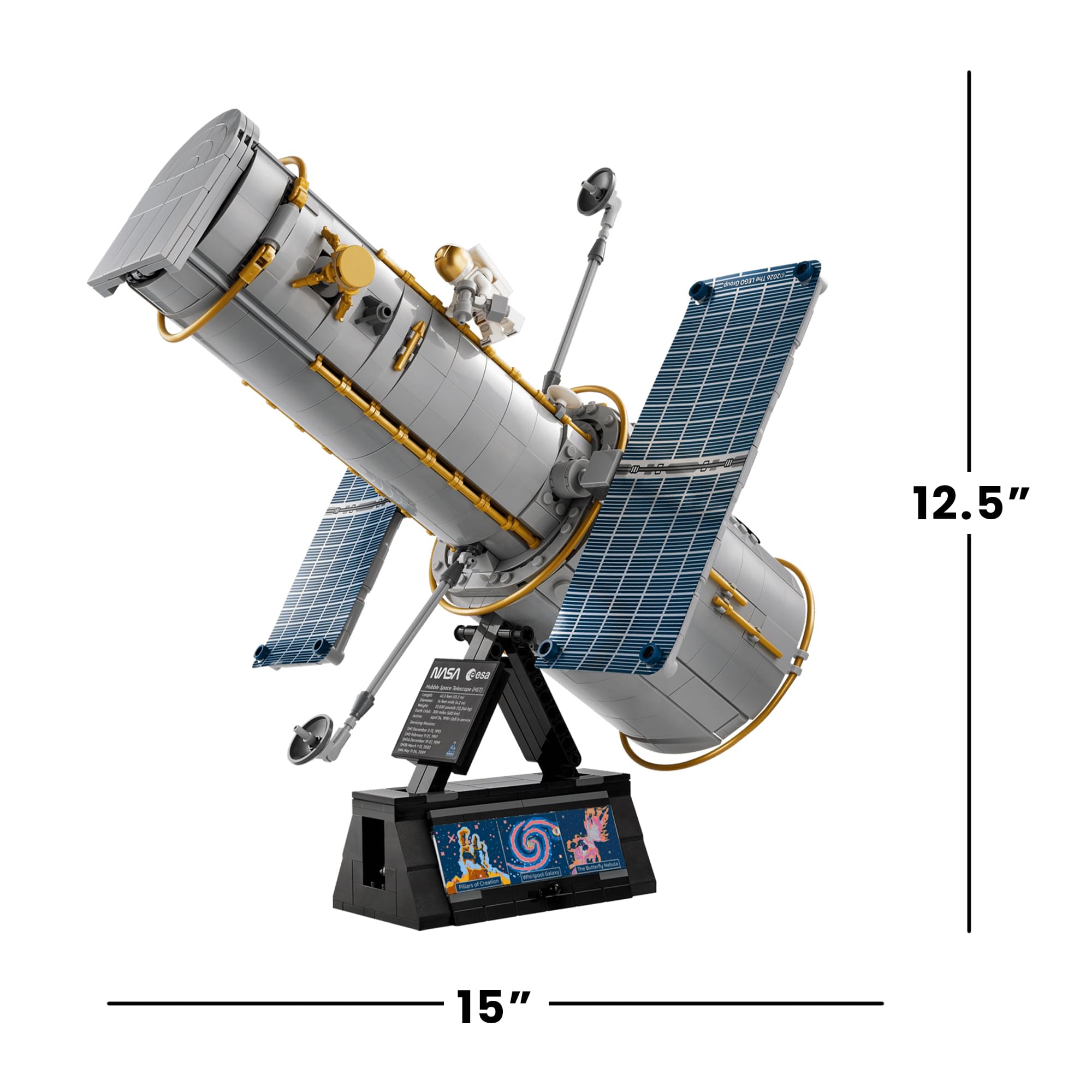 LEGO Icons 11382 Hubble Space Telescope 1252-Piece Building Set