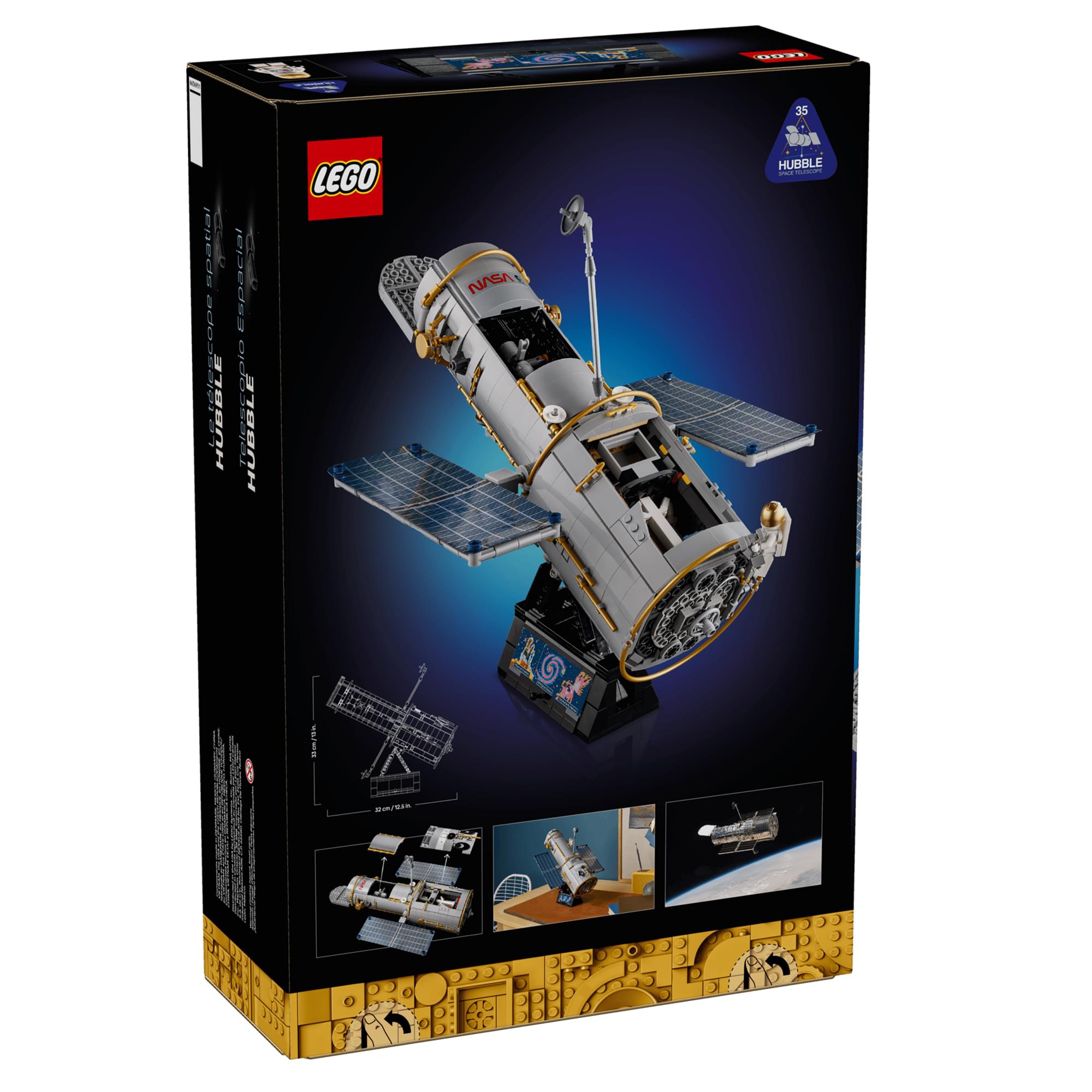 LEGO Icons 11382 Hubble Space Telescope 1252-Piece Building Set