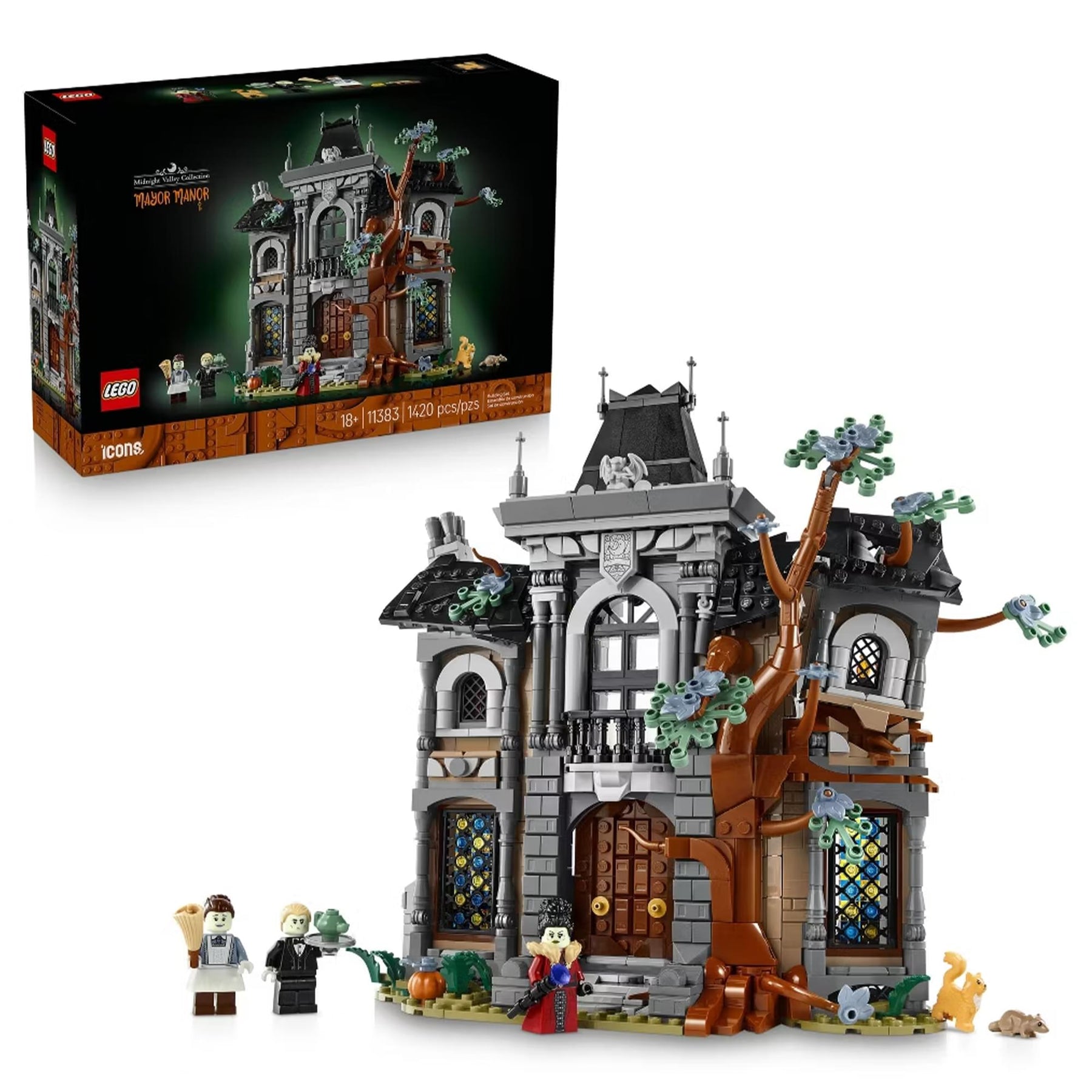 LEGO Icons 11383 Mayor Manor 1420-Piece Building Set