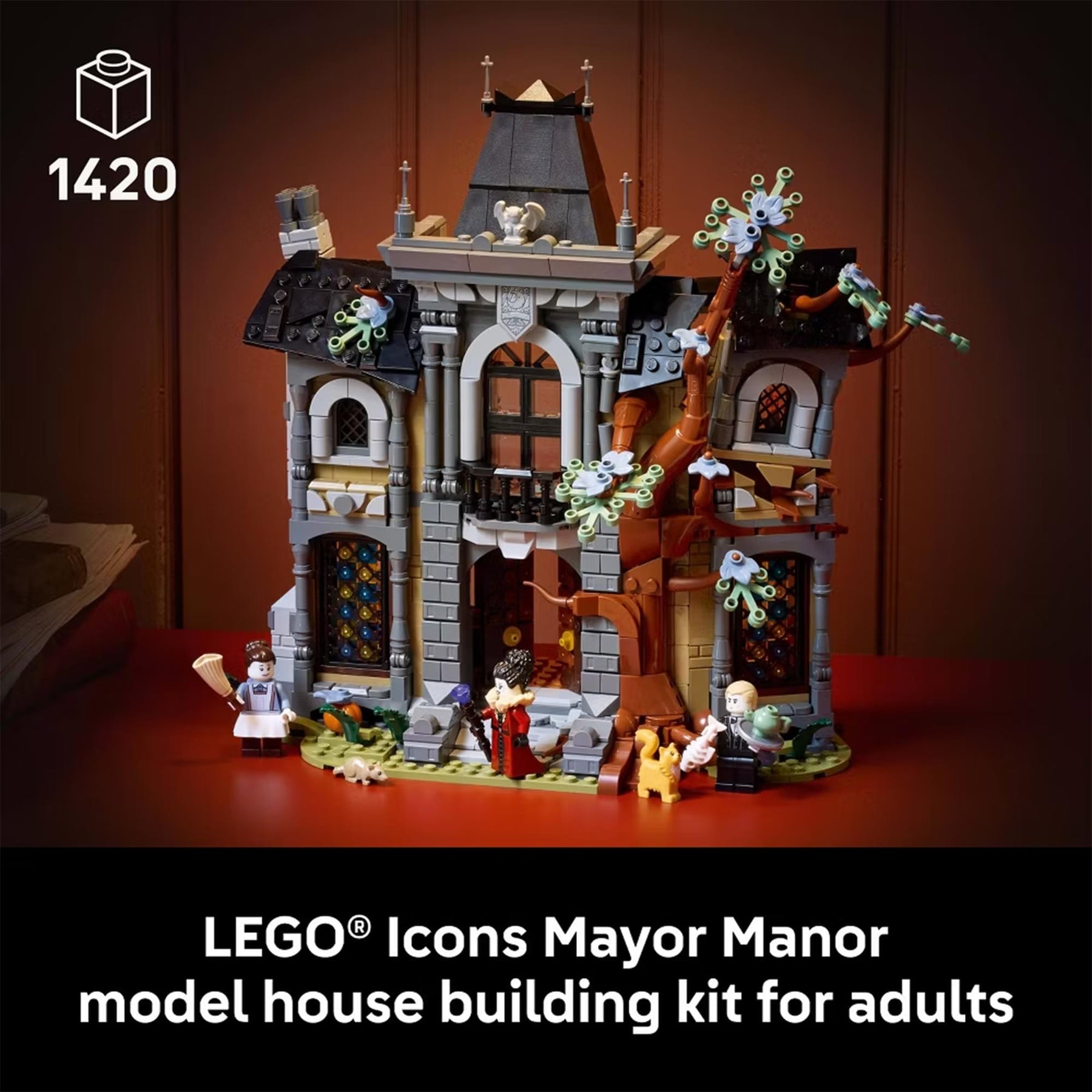 LEGO Icons 11383 Mayor Manor 1420-Piece Building Set