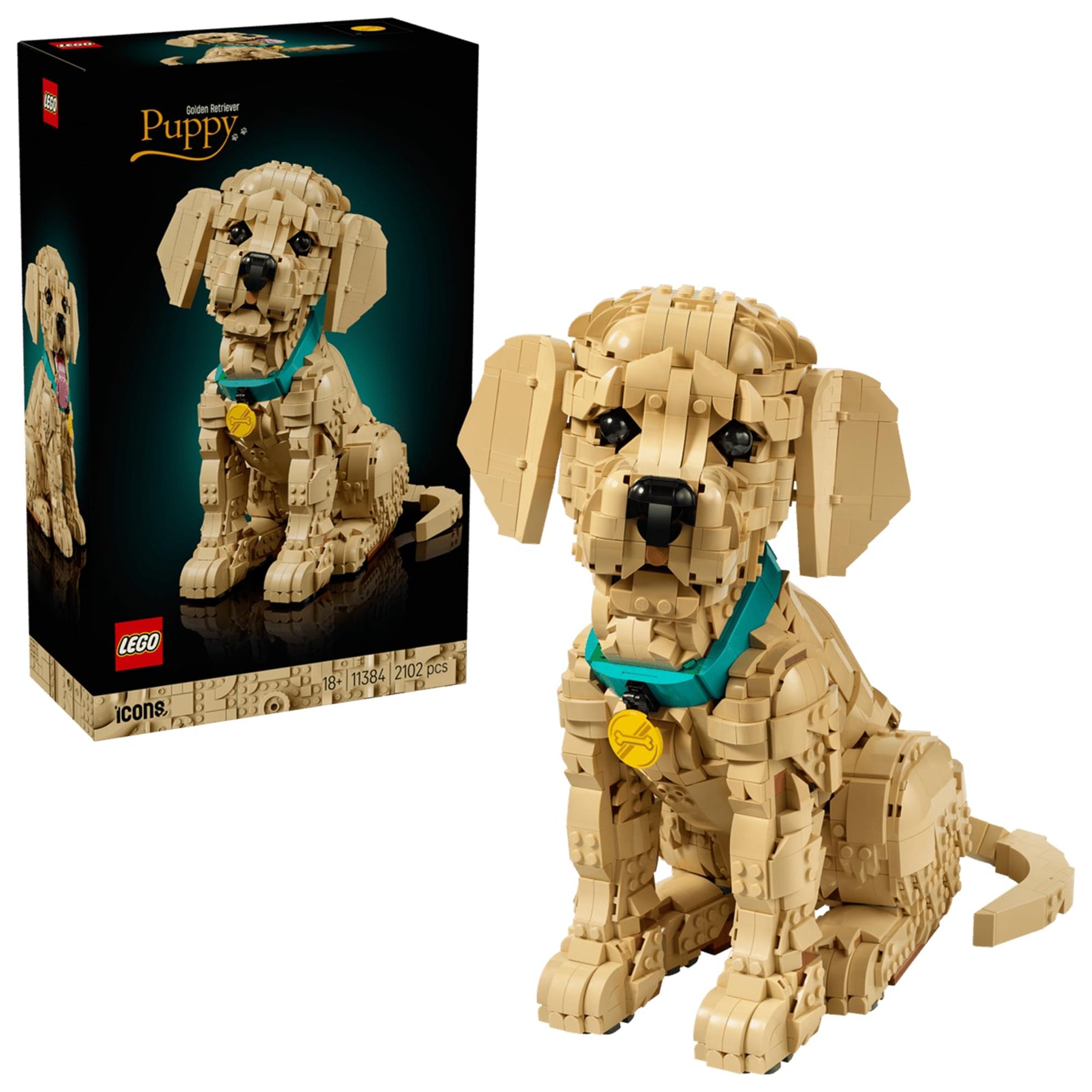 LEGO 11384 Golden Retriever Puppy 2102-Piece Building Set
