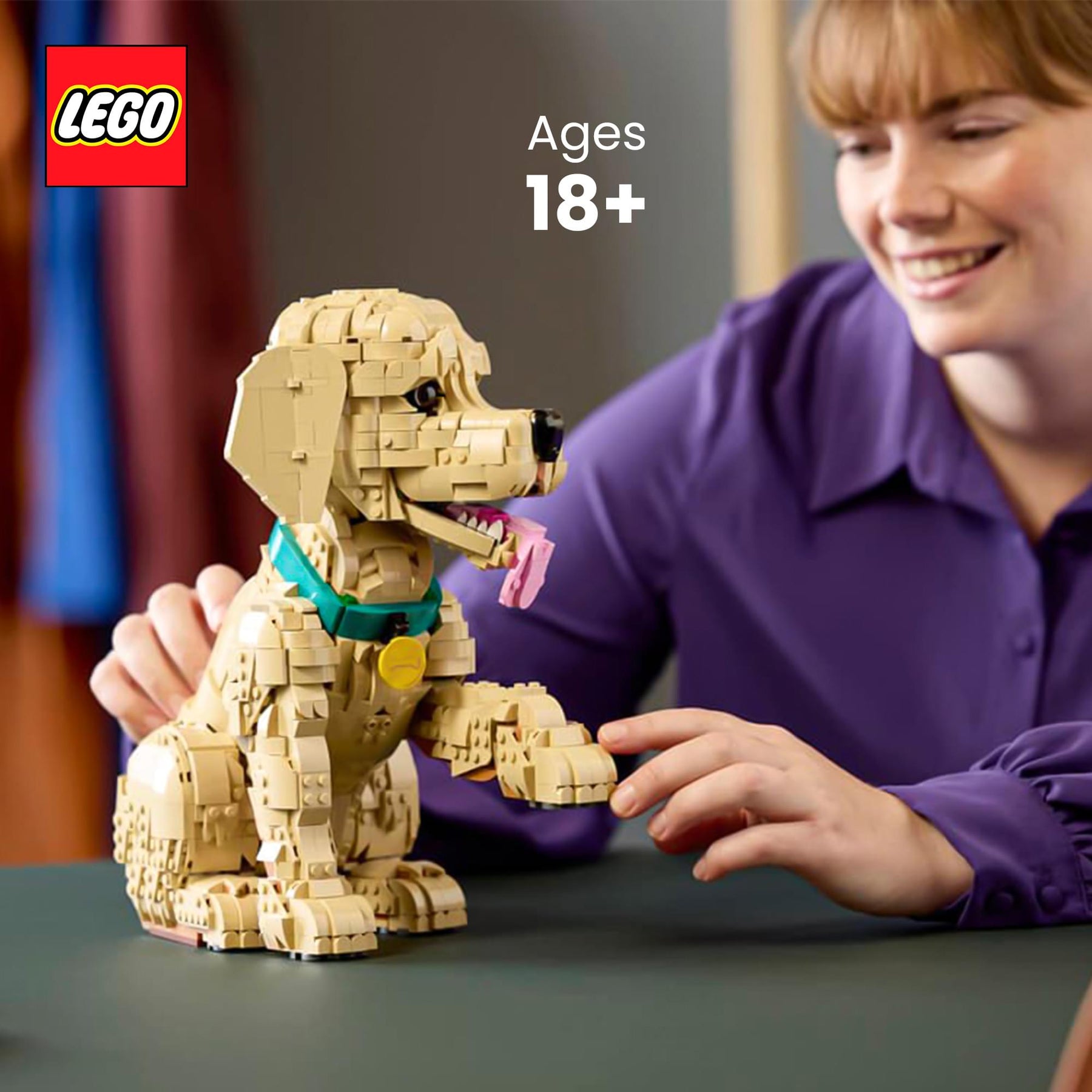 LEGO 11384 Golden Retriever Puppy 2102-Piece Building Set