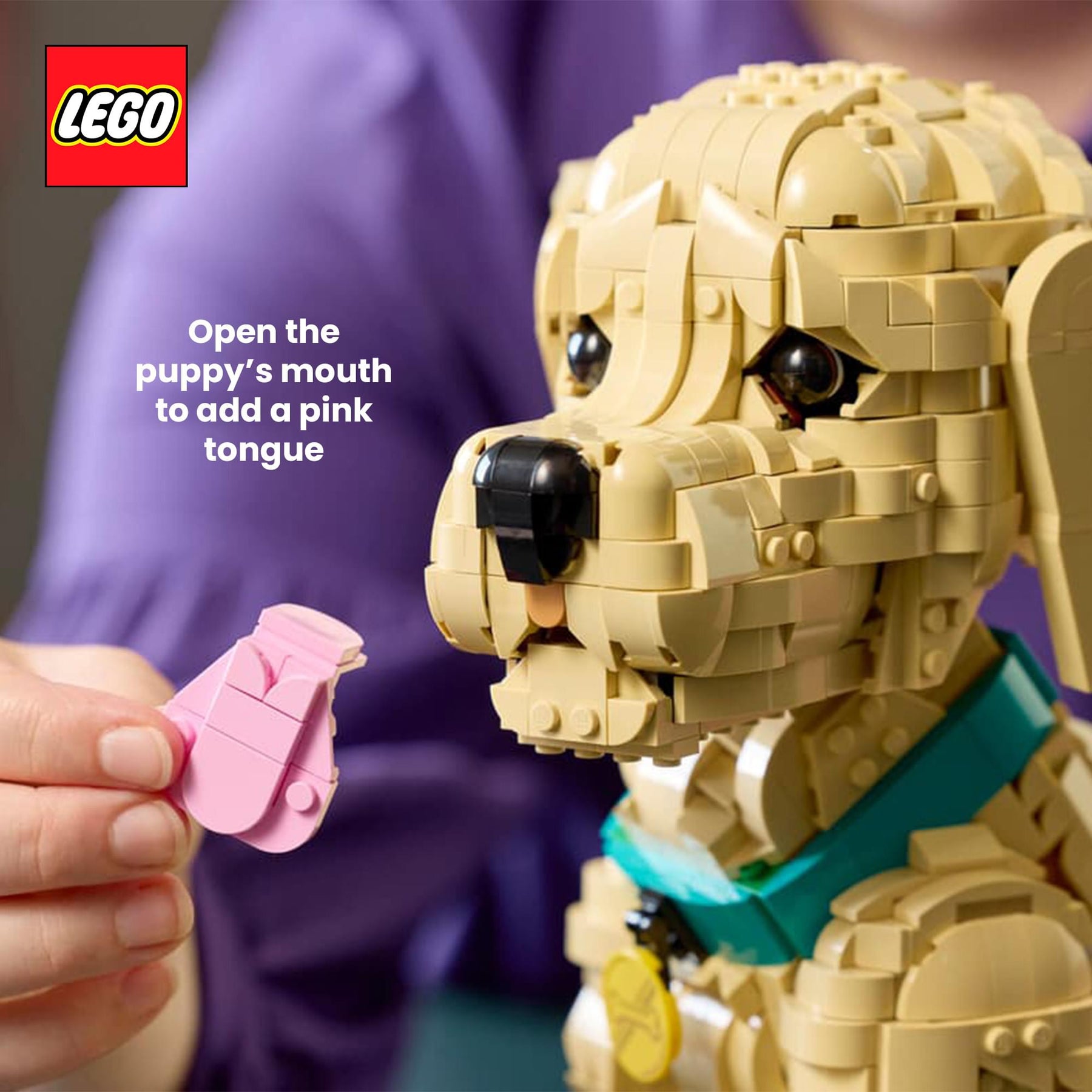 LEGO 11384 Golden Retriever Puppy 2102-Piece Building Set