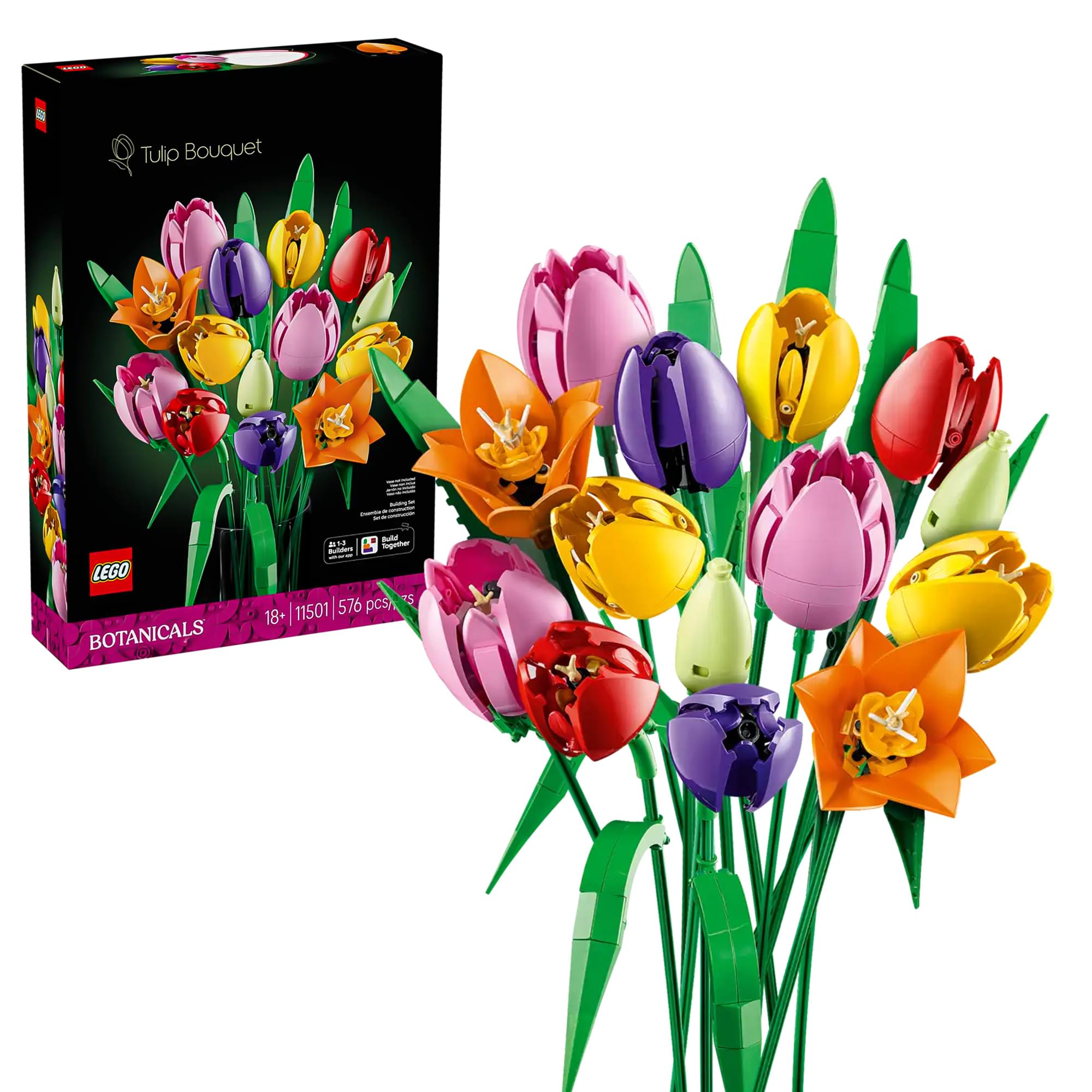 LEGO Botanicals 11501 Tulip Bouquet 576-Piece Building Set
