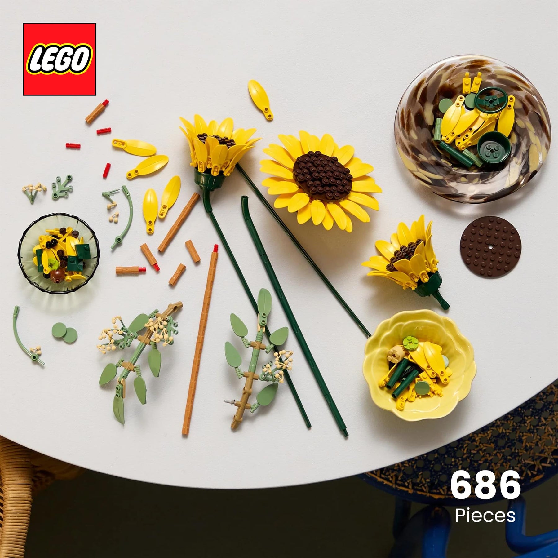LEGO Botanicals 11502 Sunflower Bouquet 686-Piece Building Set