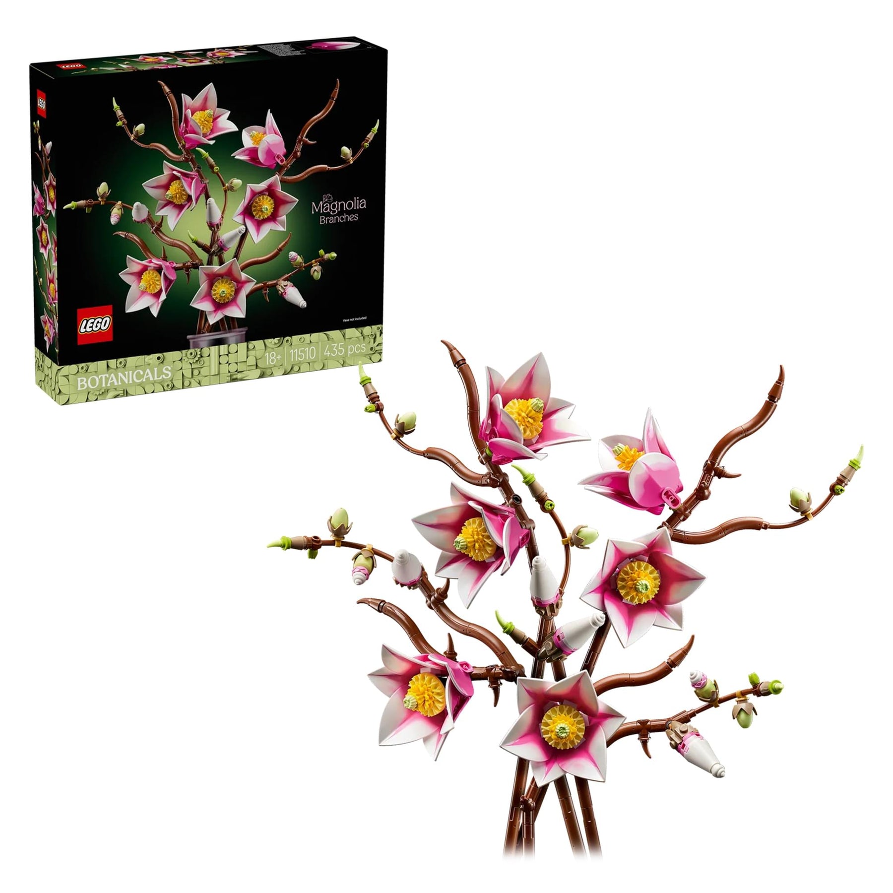 LEGO Botanicals 11510 Magnolia Branches 435-Piece Building Set