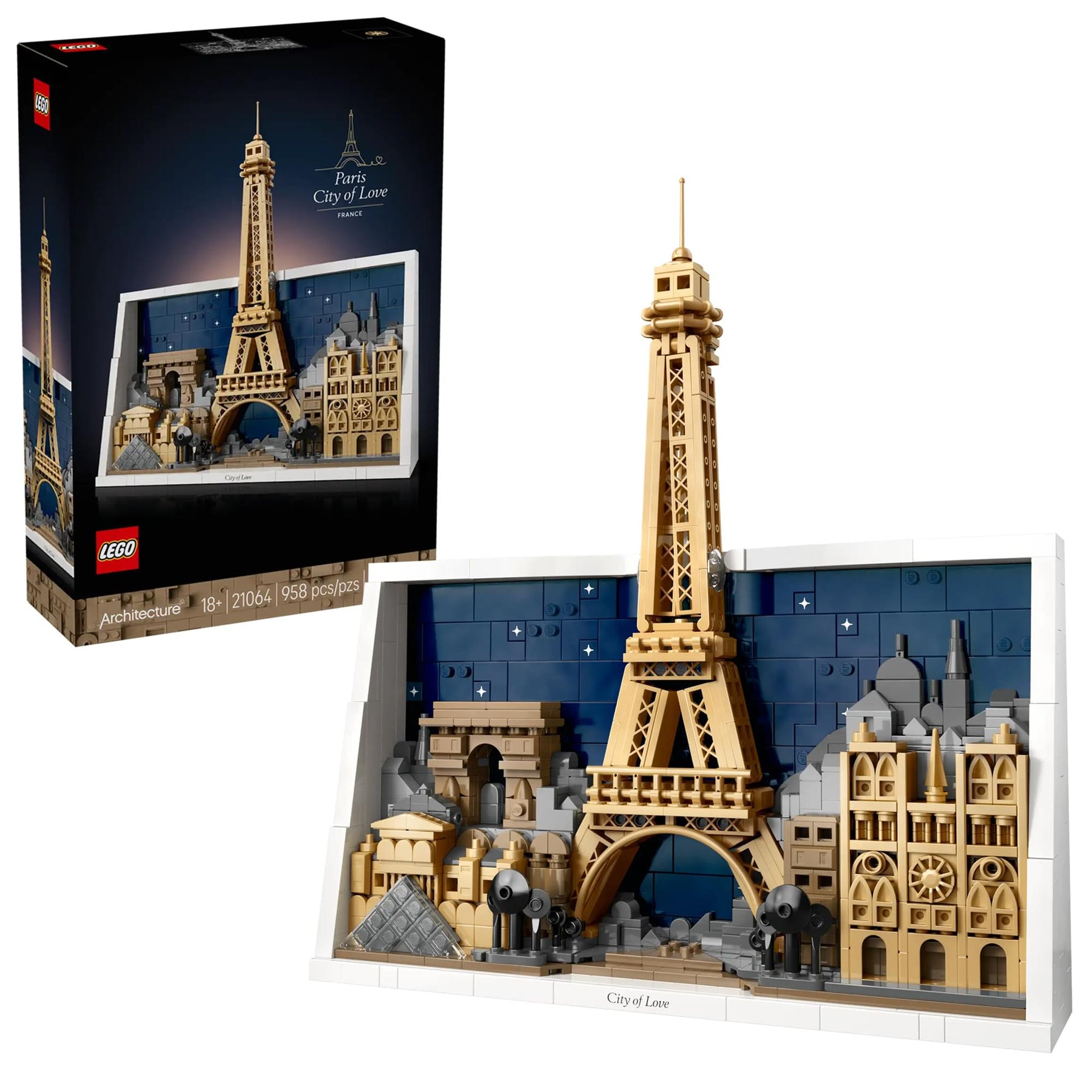 LEGO Architecture 21064 Paris, City of Love 958-Piece Building Set