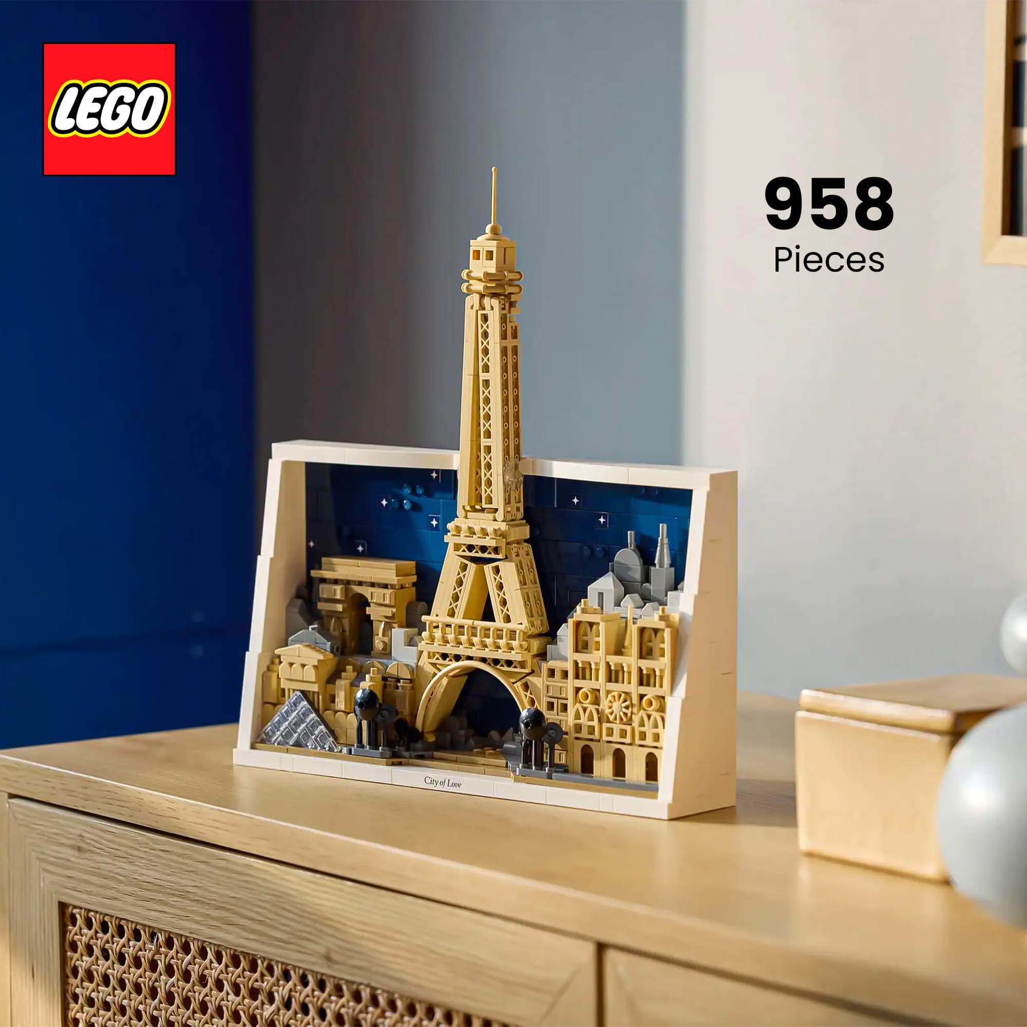 LEGO Architecture 21064 Paris, City of Love 958-Piece Building Set