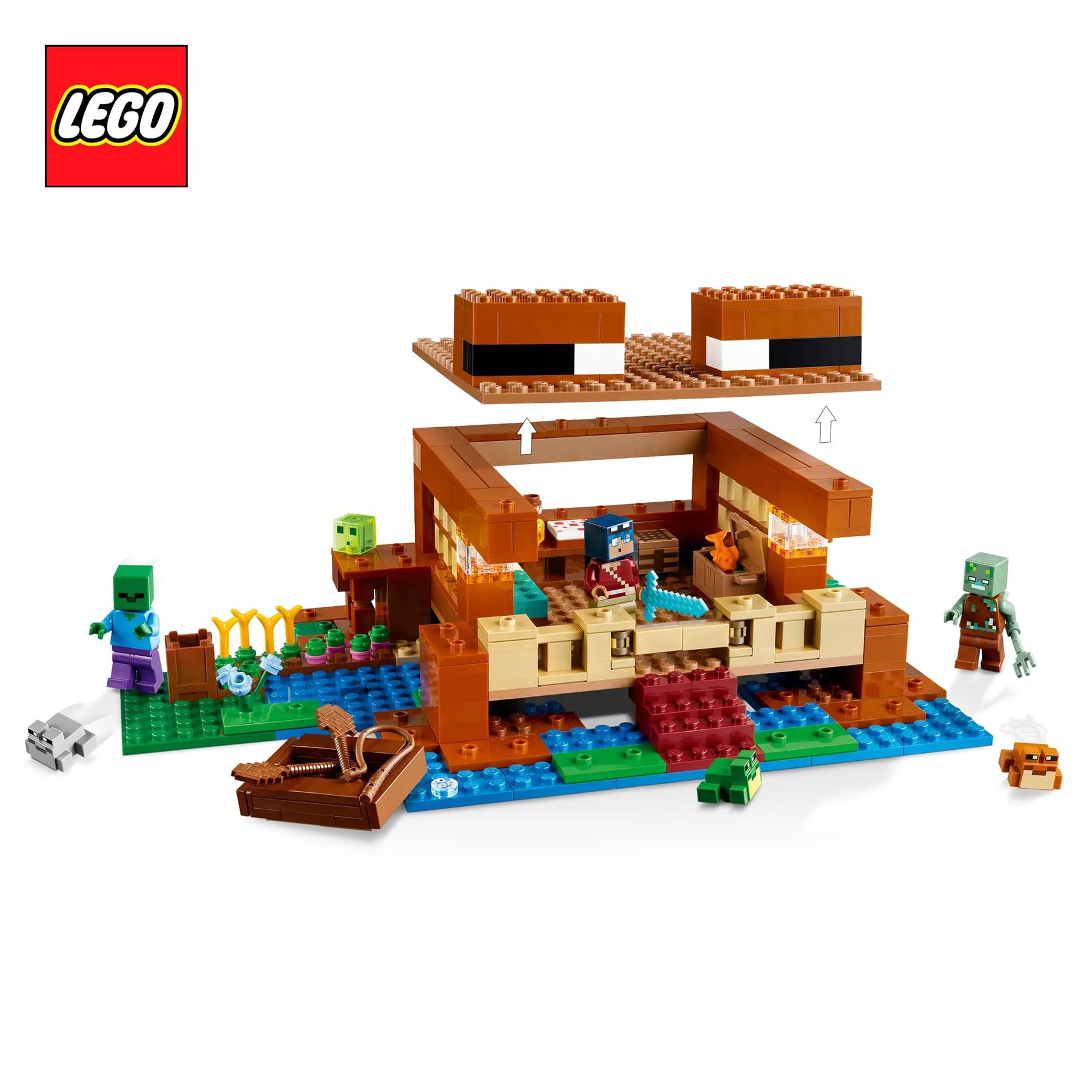 Minecraft LEGO 21256 The Frog House 400-Piece Building Set