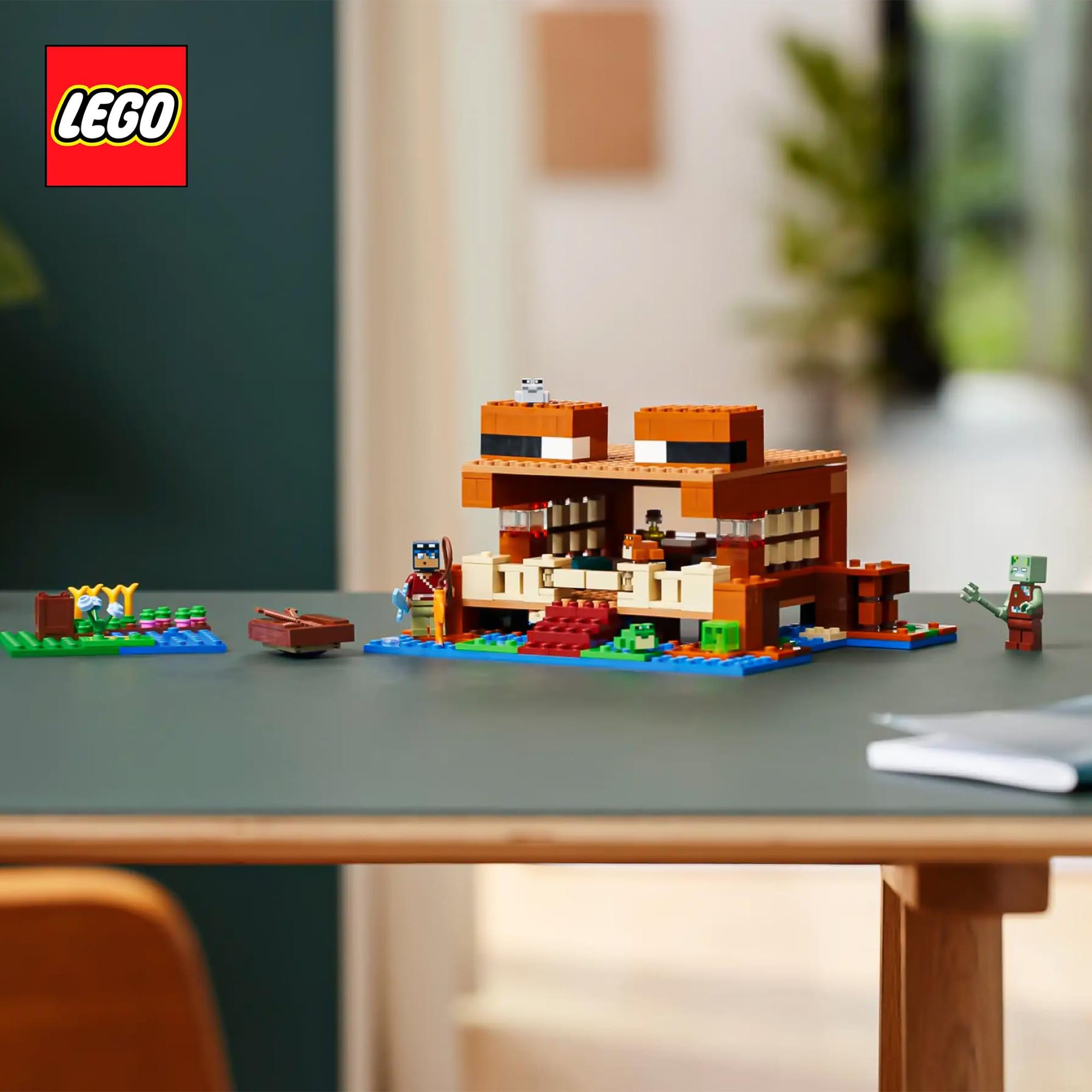 Minecraft LEGO 21256 The Frog House 400-Piece Building Set