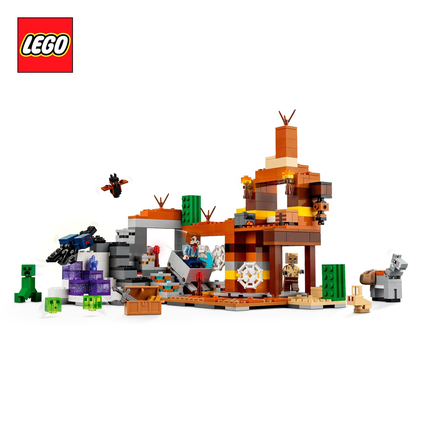 Minecraft LEGO 21263 The Badlands Mineshaft 538-Piece Building Set