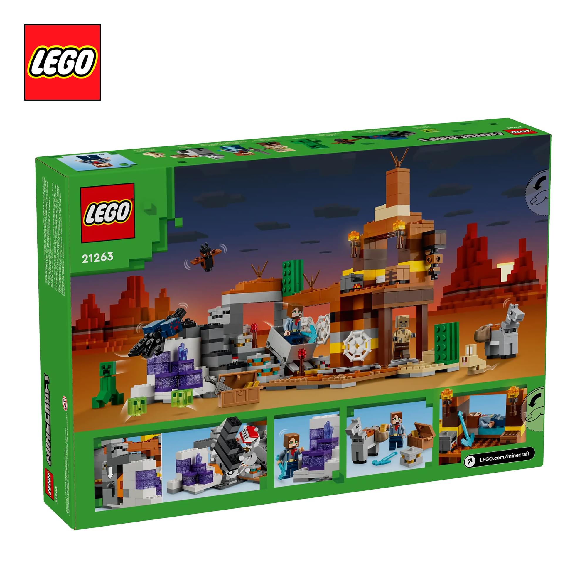 Minecraft LEGO 21263 The Badlands Mineshaft 538-Piece Building Set