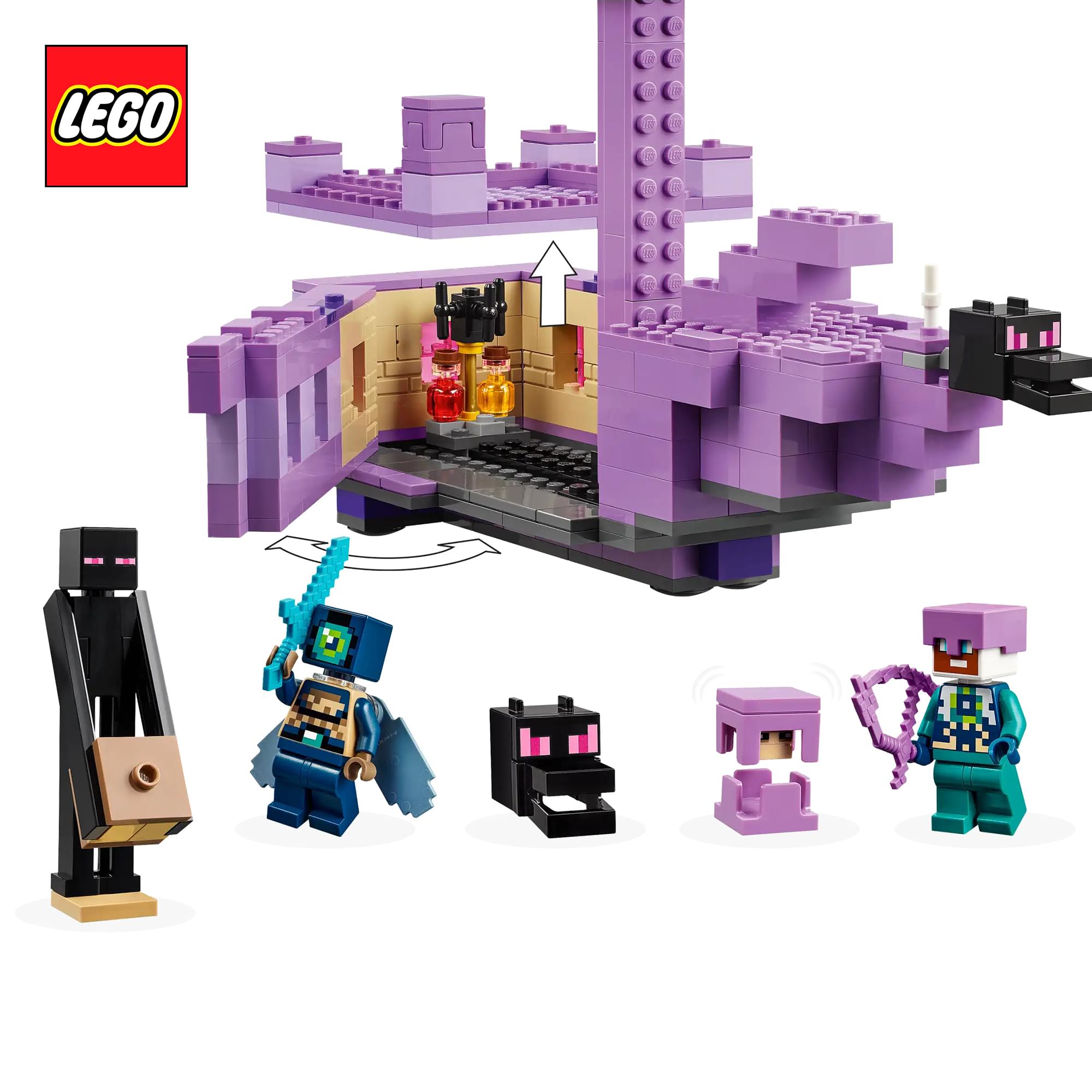 Minecraft LEGO 21264 The Ender Dragon and End Ship 222-Piece Building Set