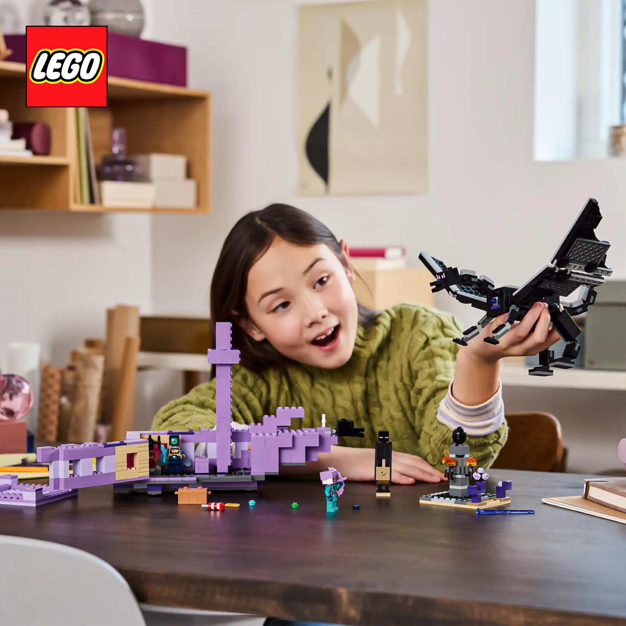 Minecraft LEGO 21264 The Ender Dragon and End Ship 222-Piece Building Set