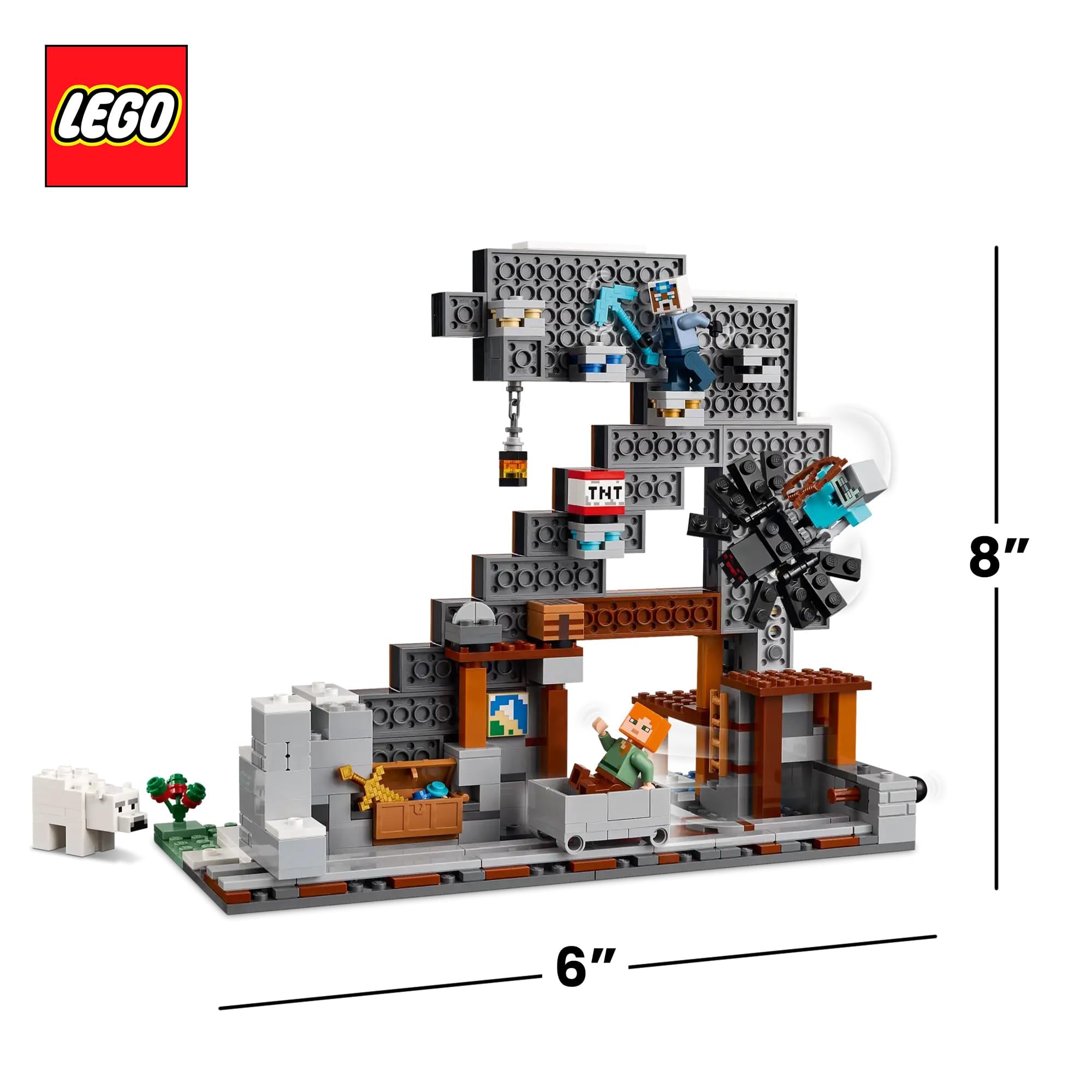 Minecraft LEGO 21277 The Pickaxe Mine 530-Piece Building Set
