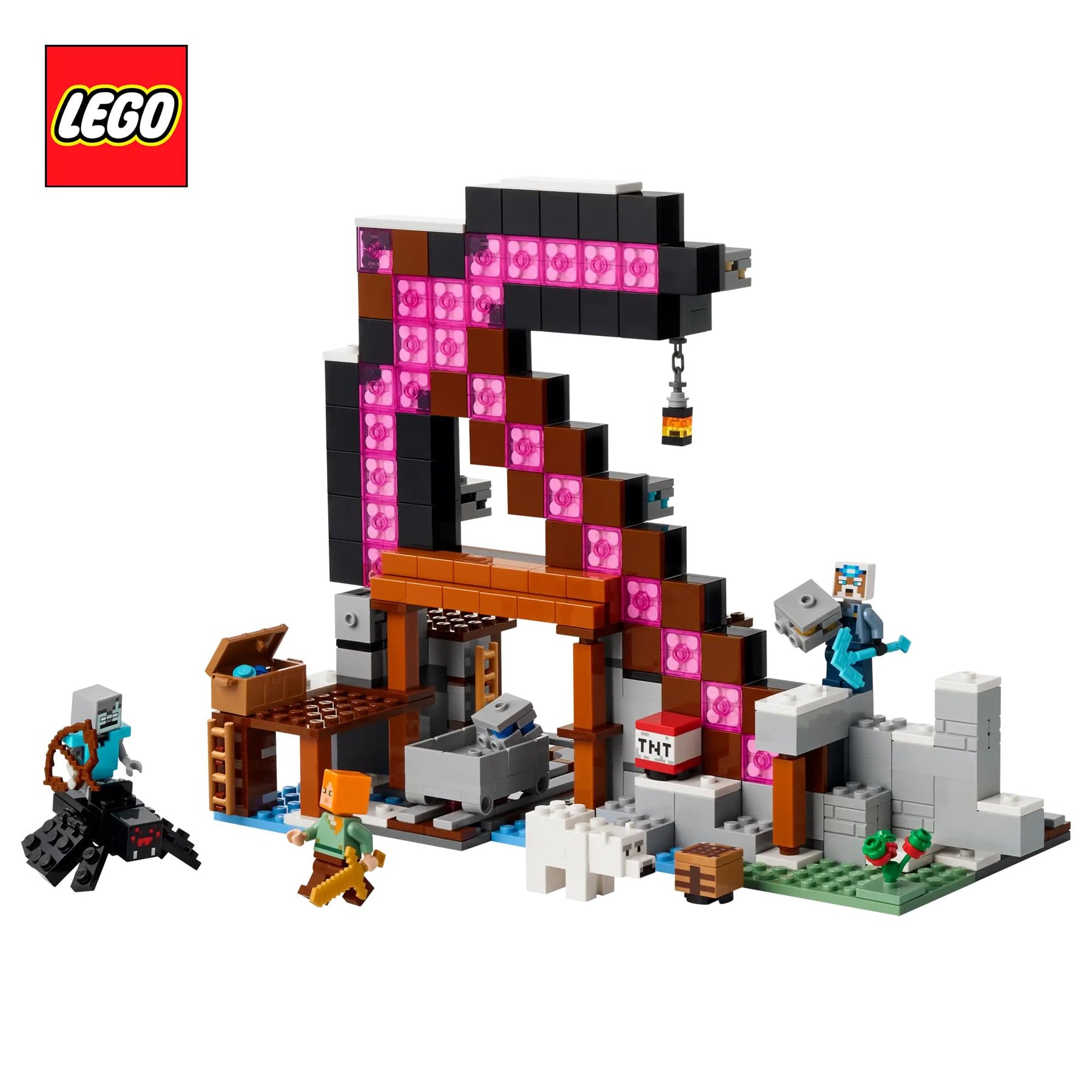 Minecraft LEGO 21277 The Pickaxe Mine 530-Piece Building Set
