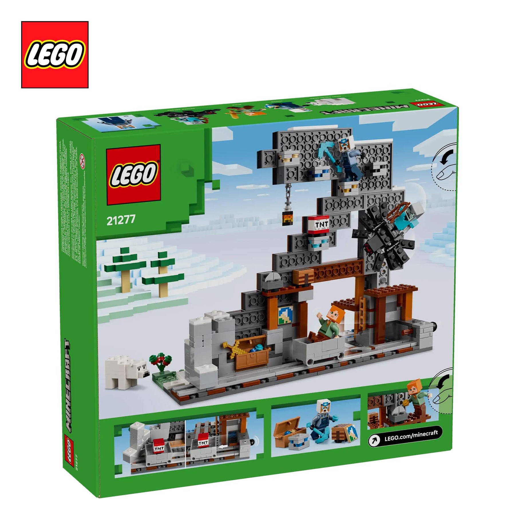Minecraft LEGO 21277 The Pickaxe Mine 530-Piece Building Set
