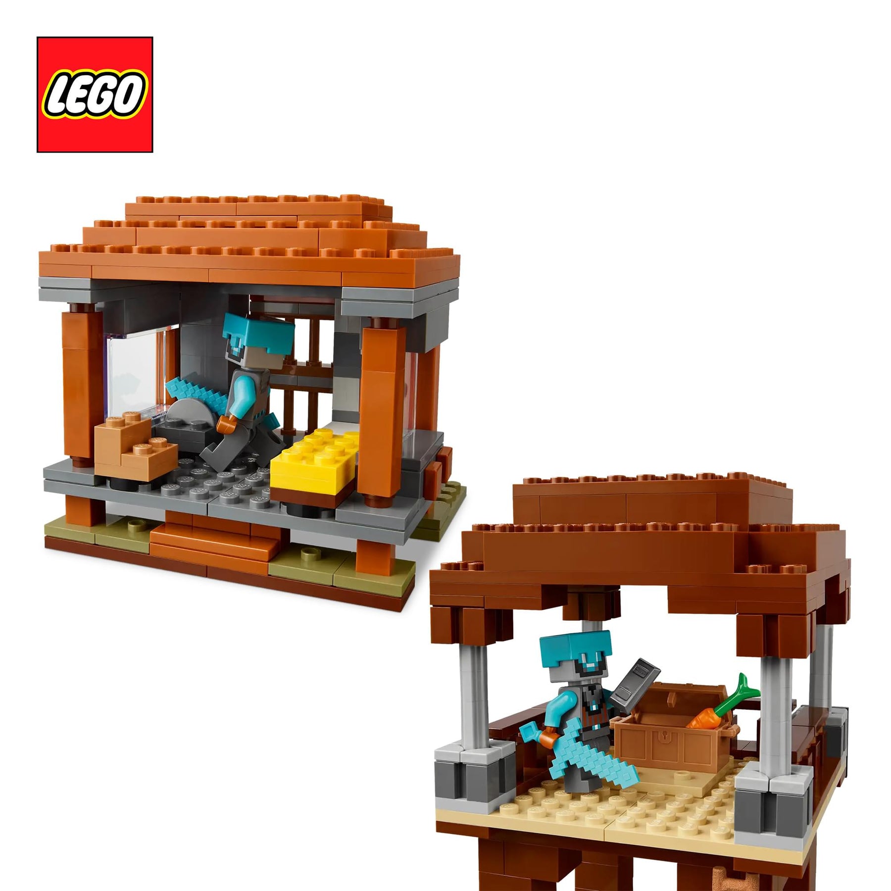 Minecraft LEGO 21278 The Pillager Outpost and Ravager 665-Piece Building Set