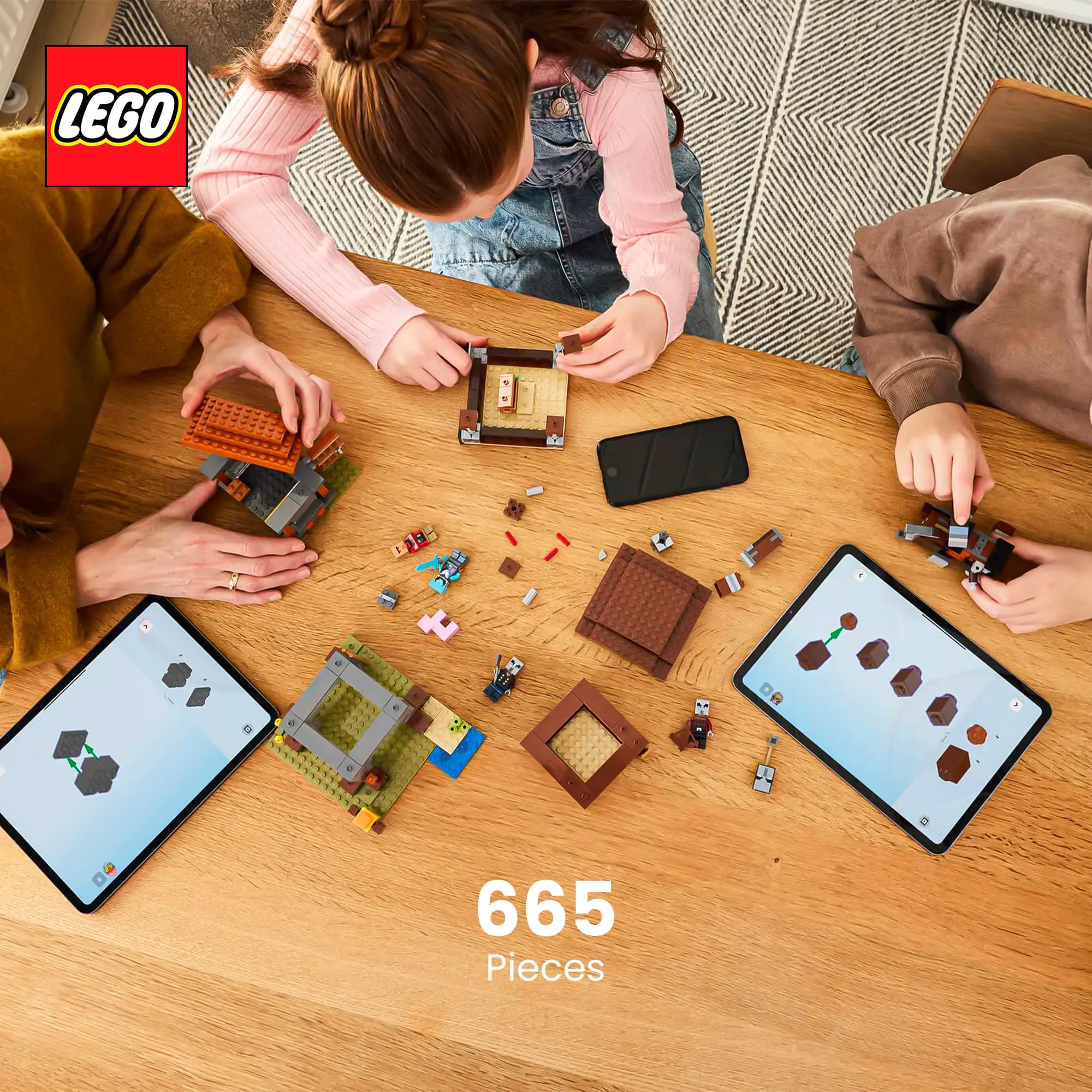 Minecraft LEGO 21278 The Pillager Outpost and Ravager 665-Piece Building Set