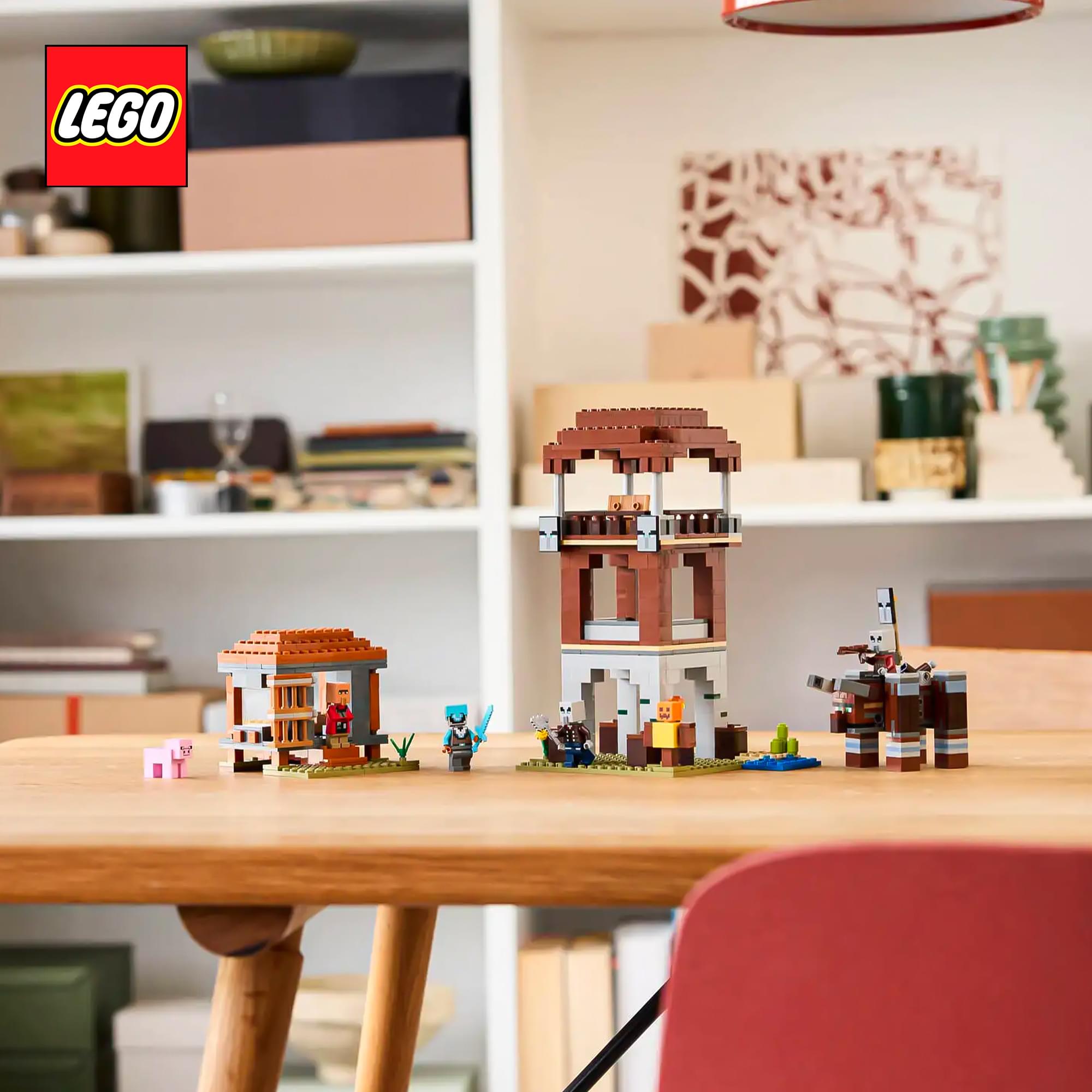 Minecraft LEGO 21278 The Pillager Outpost and Ravager 665-Piece Building Set