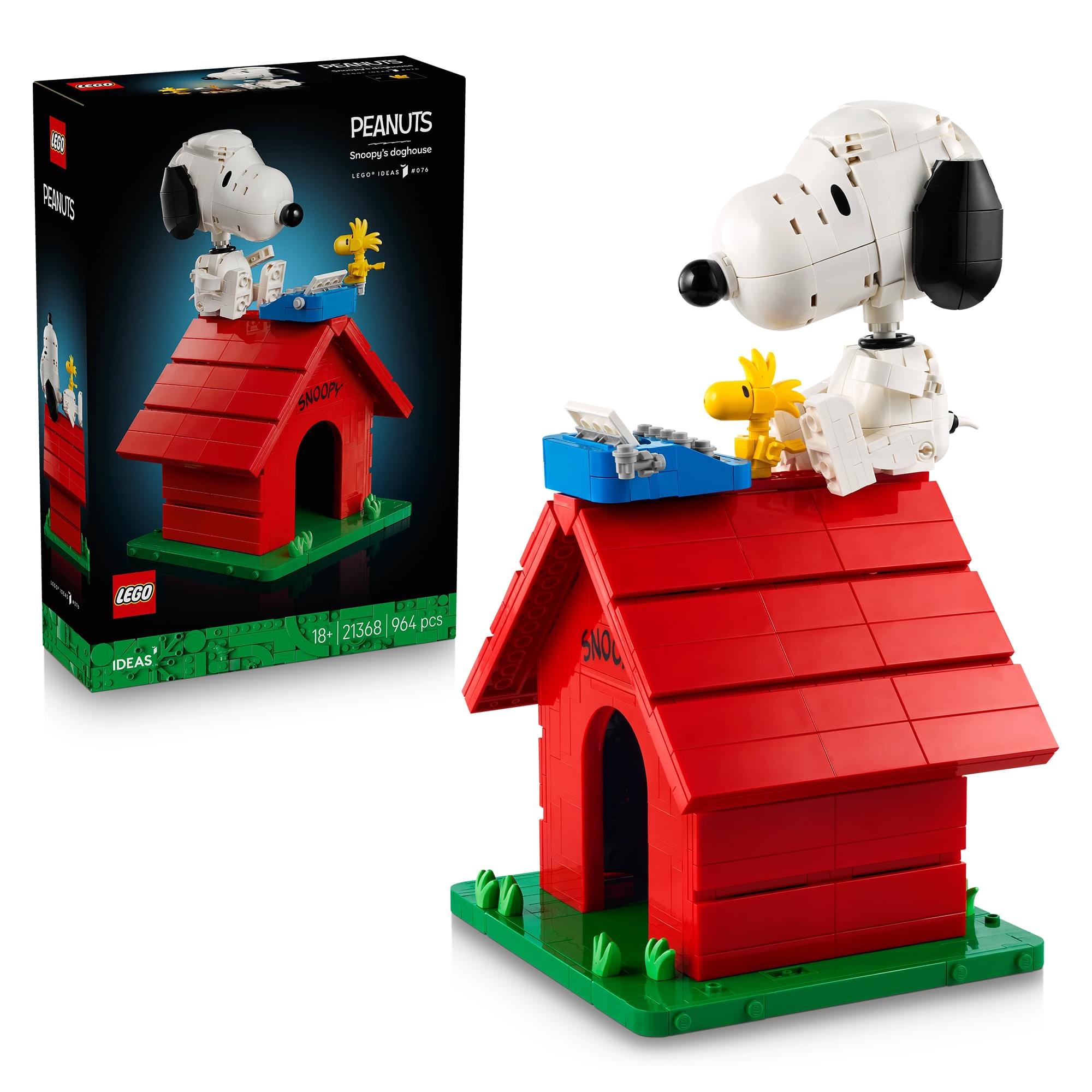 Peanuts LEGO Ideas 21368 Snoopy's Doghouse 964-Piece Building Set
