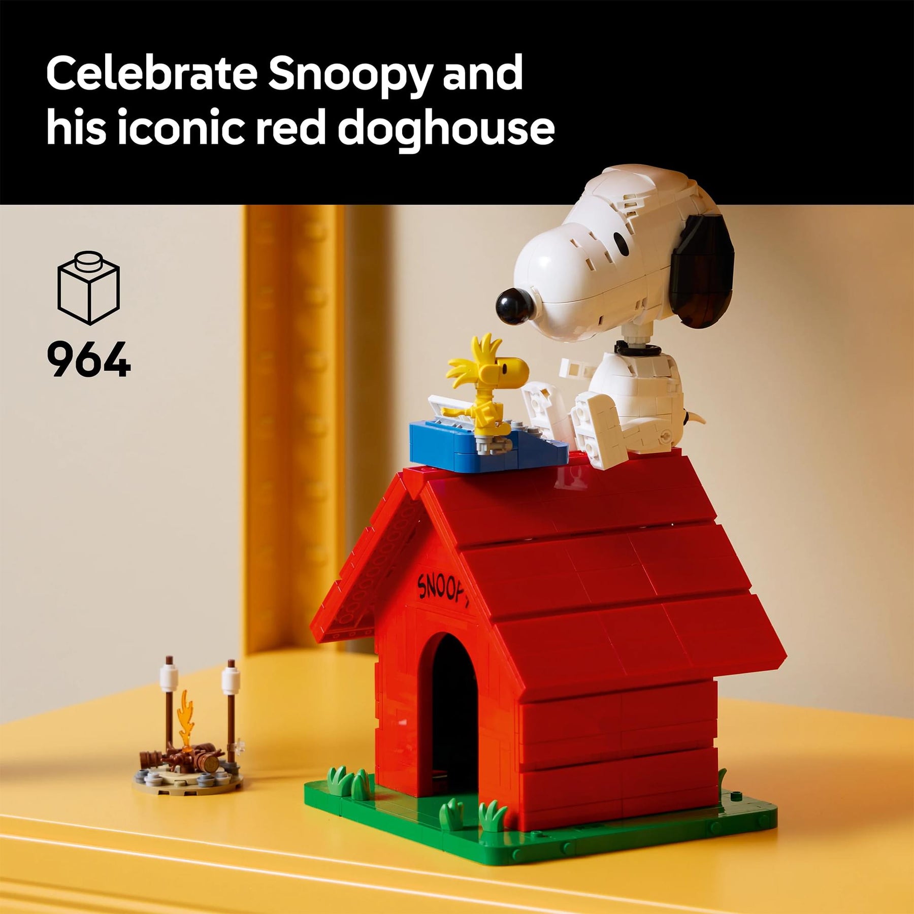 Peanuts LEGO Ideas 21368 Snoopy's Doghouse 964-Piece Building Set