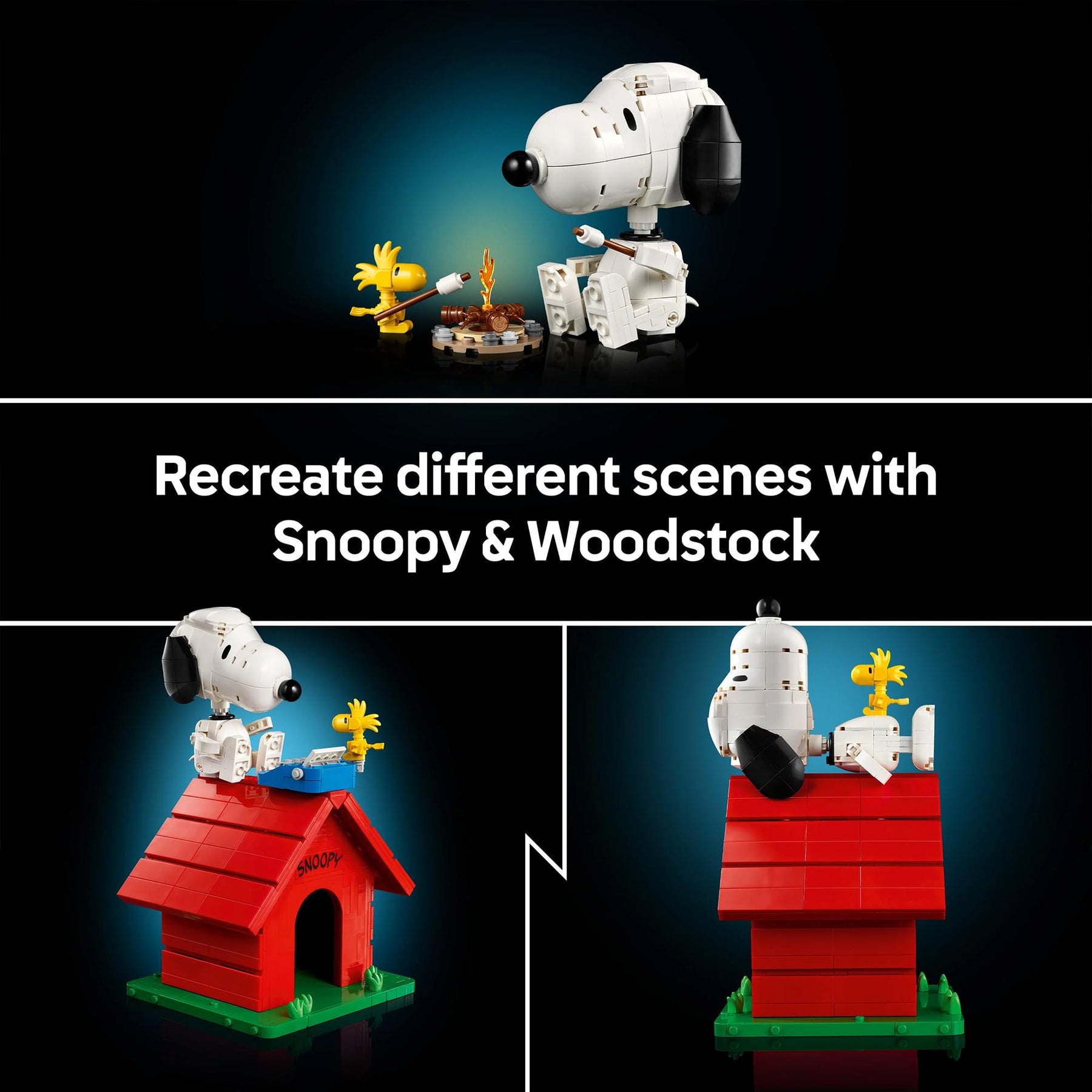 Peanuts LEGO Ideas 21368 Snoopy's Doghouse 964-Piece Building Set