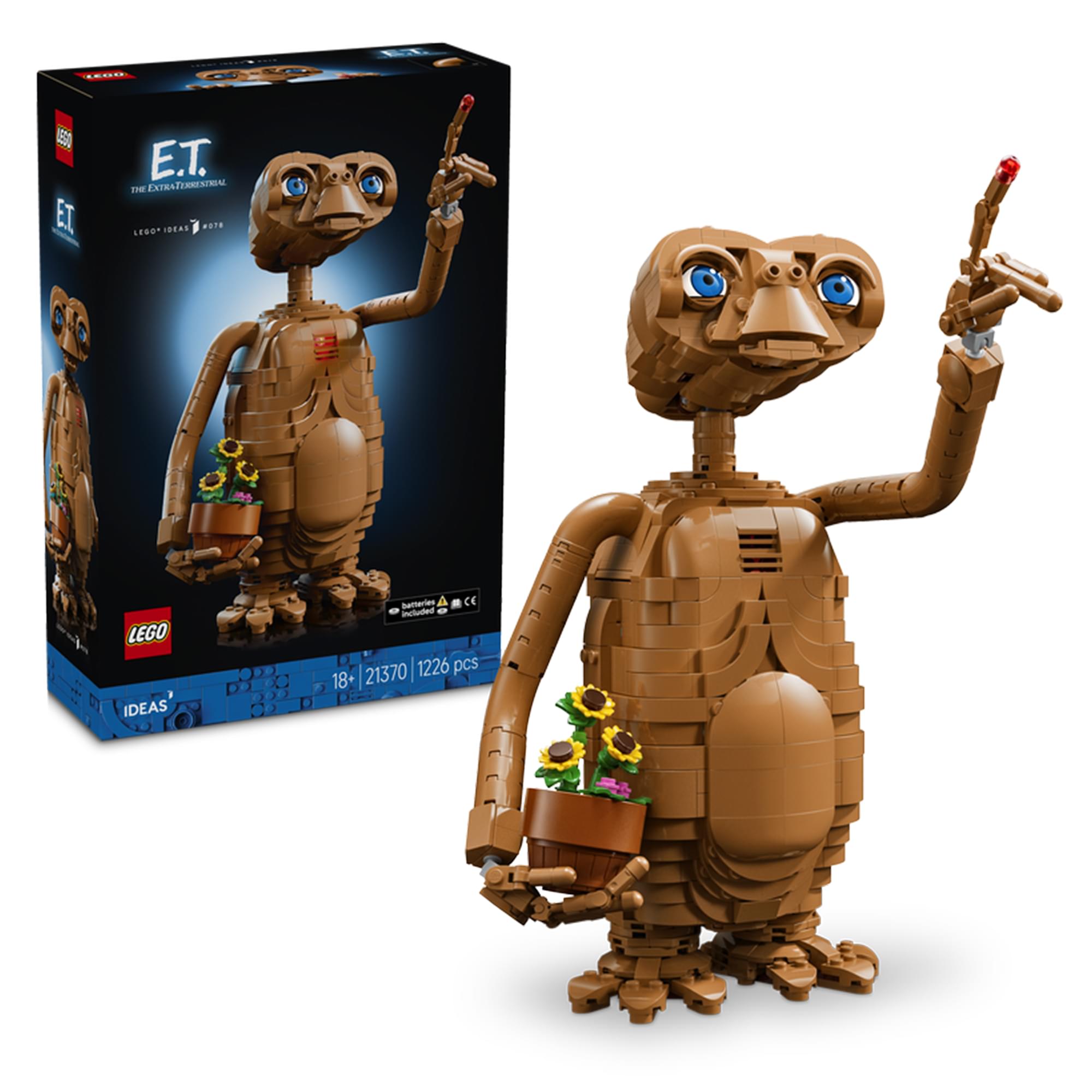 E.T. the Extra-Terrestrial LEGO Ideas 21370 1226-Piece Building Set